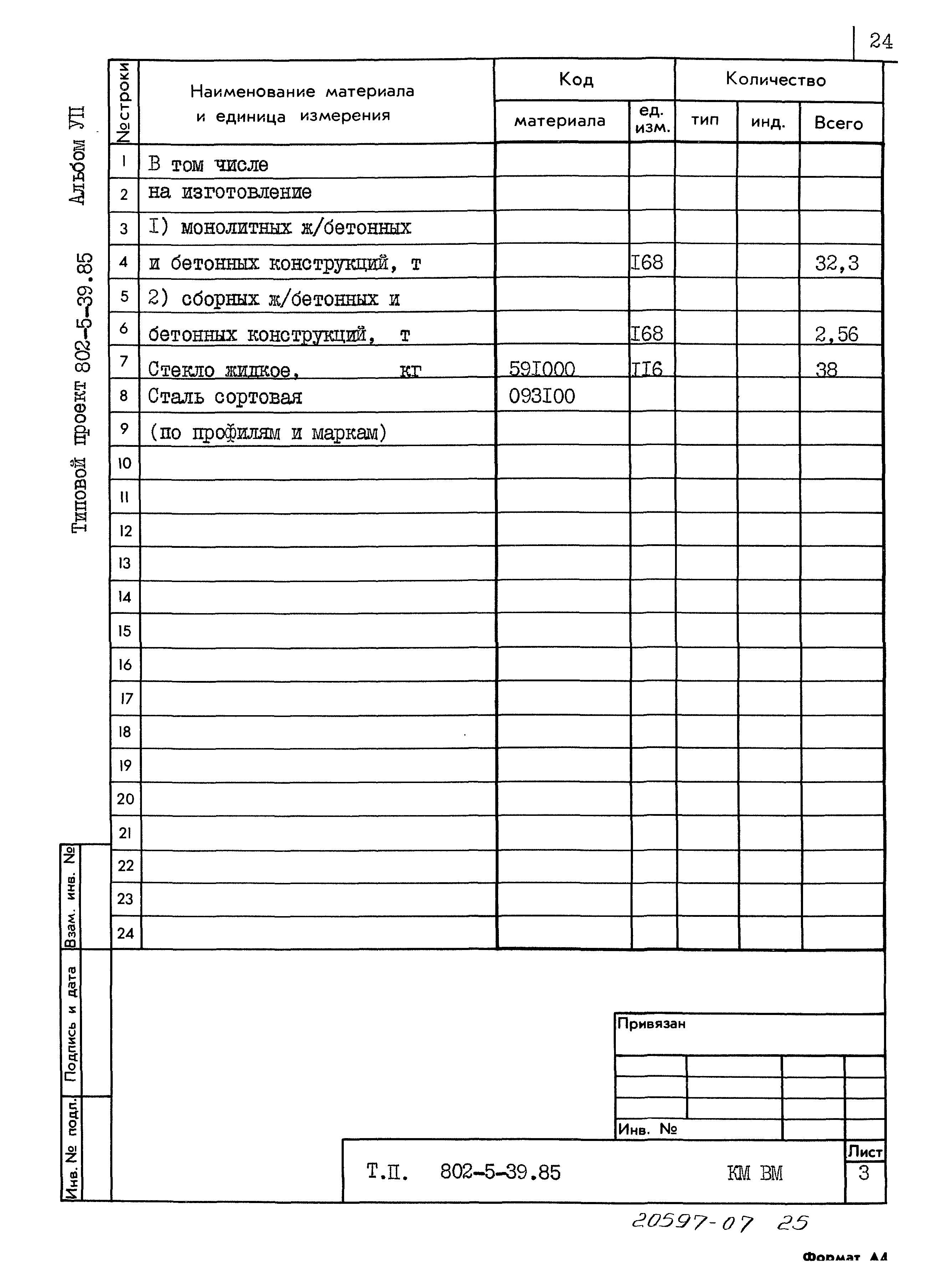 Типовой проект 802-5-39.85