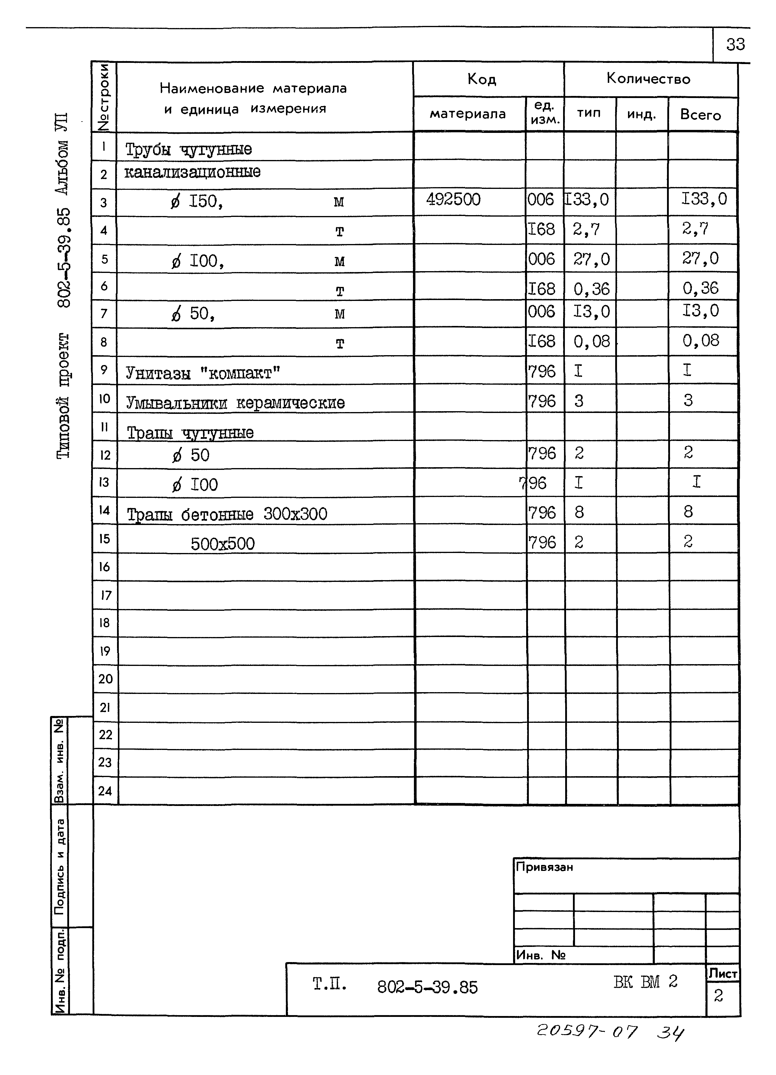 Типовой проект 802-5-39.85