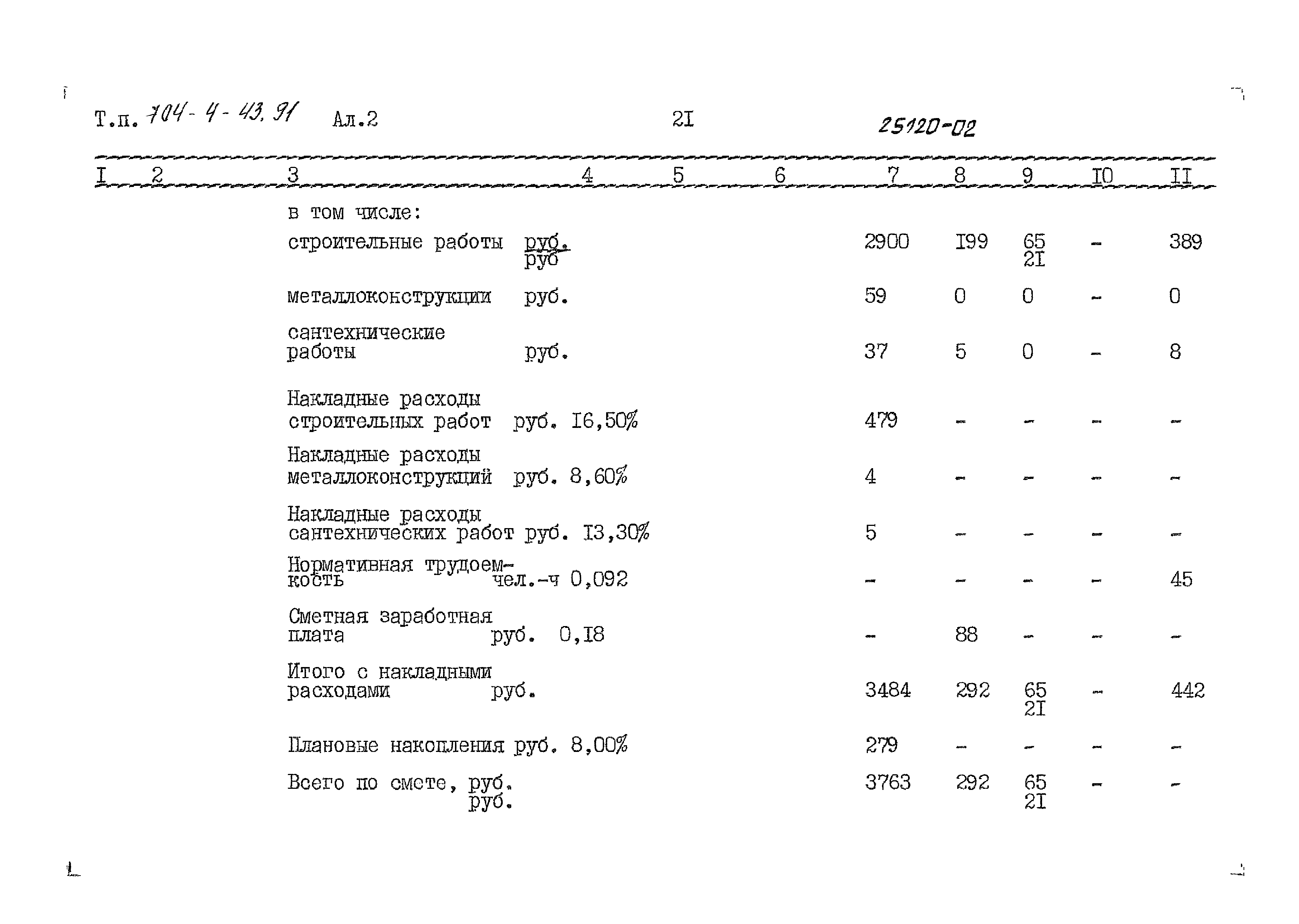 Типовой проект 704-4-43.91