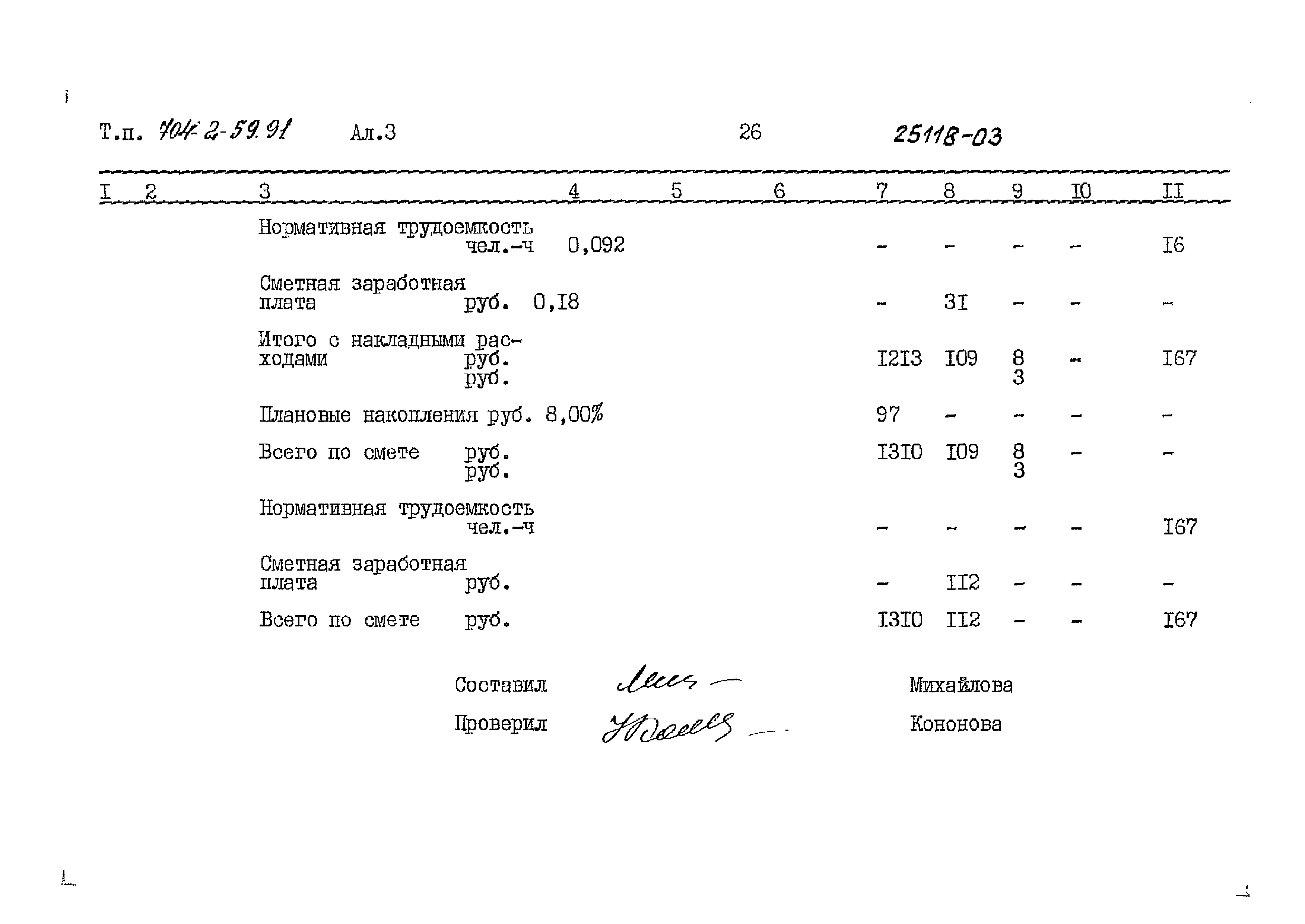 Типовой проект 704-2-59.91