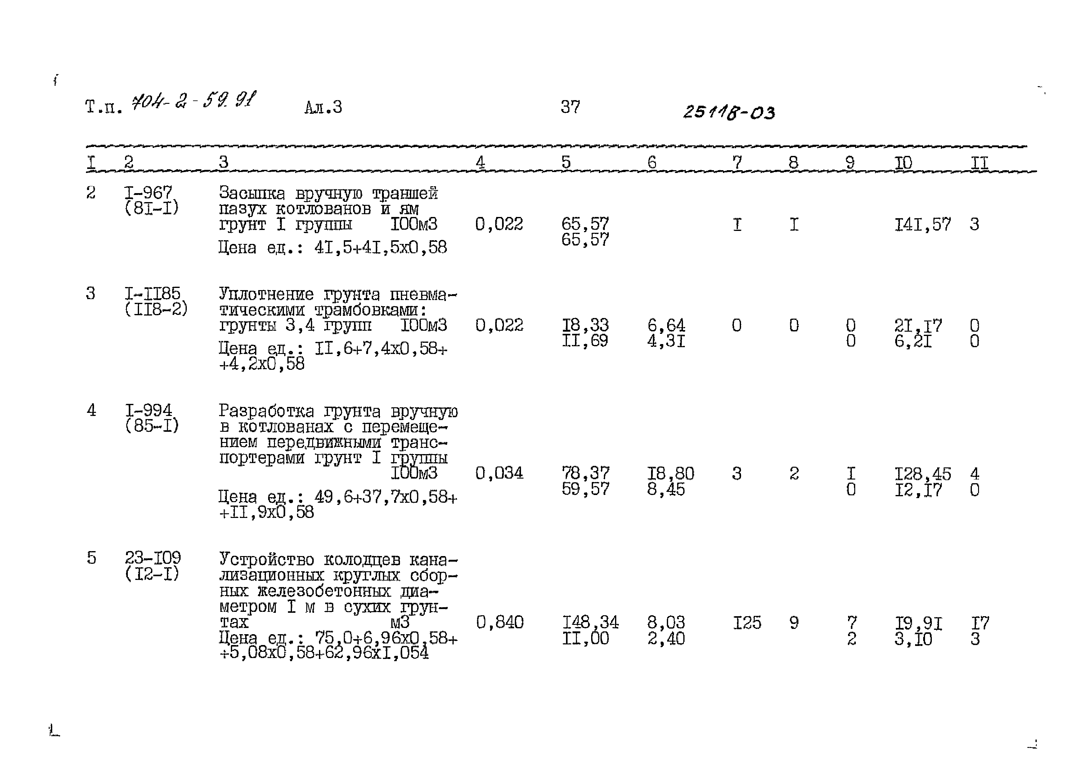 Типовой проект 704-2-59.91