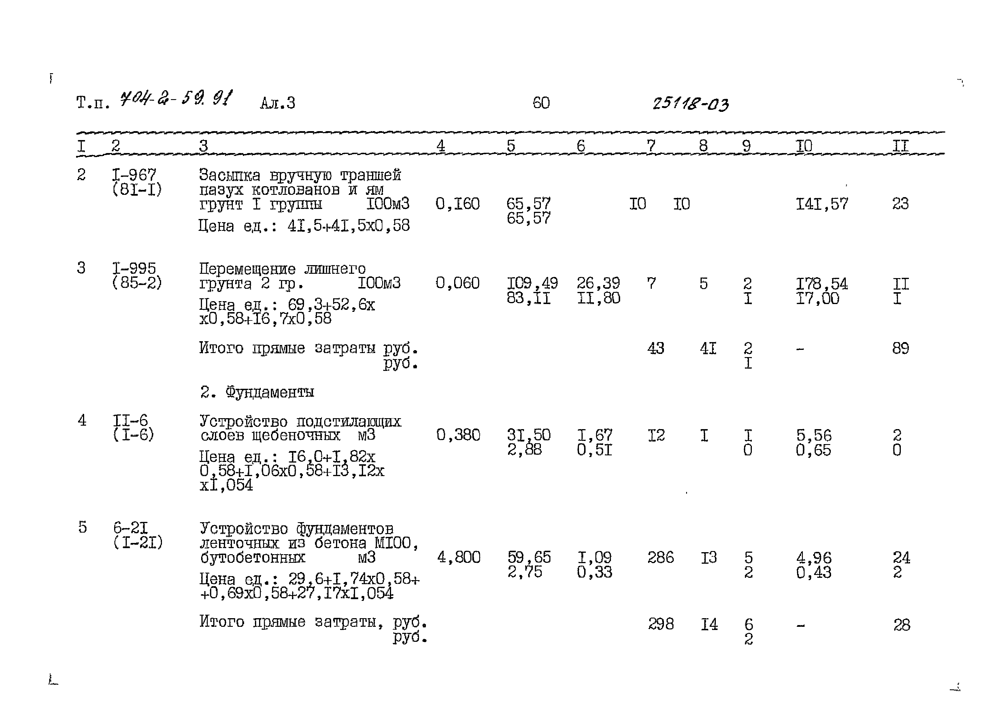 Типовой проект 704-2-59.91