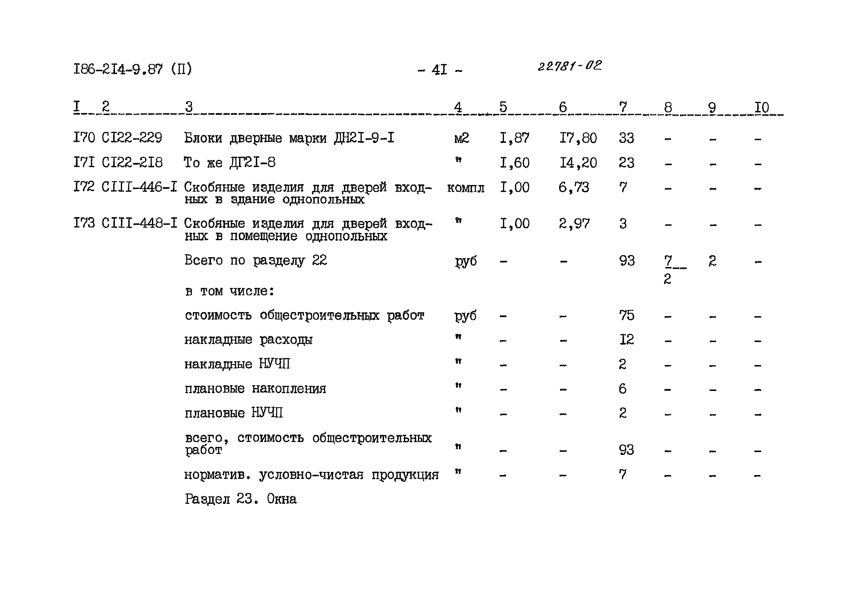 Типовой проект 186-214-9.87