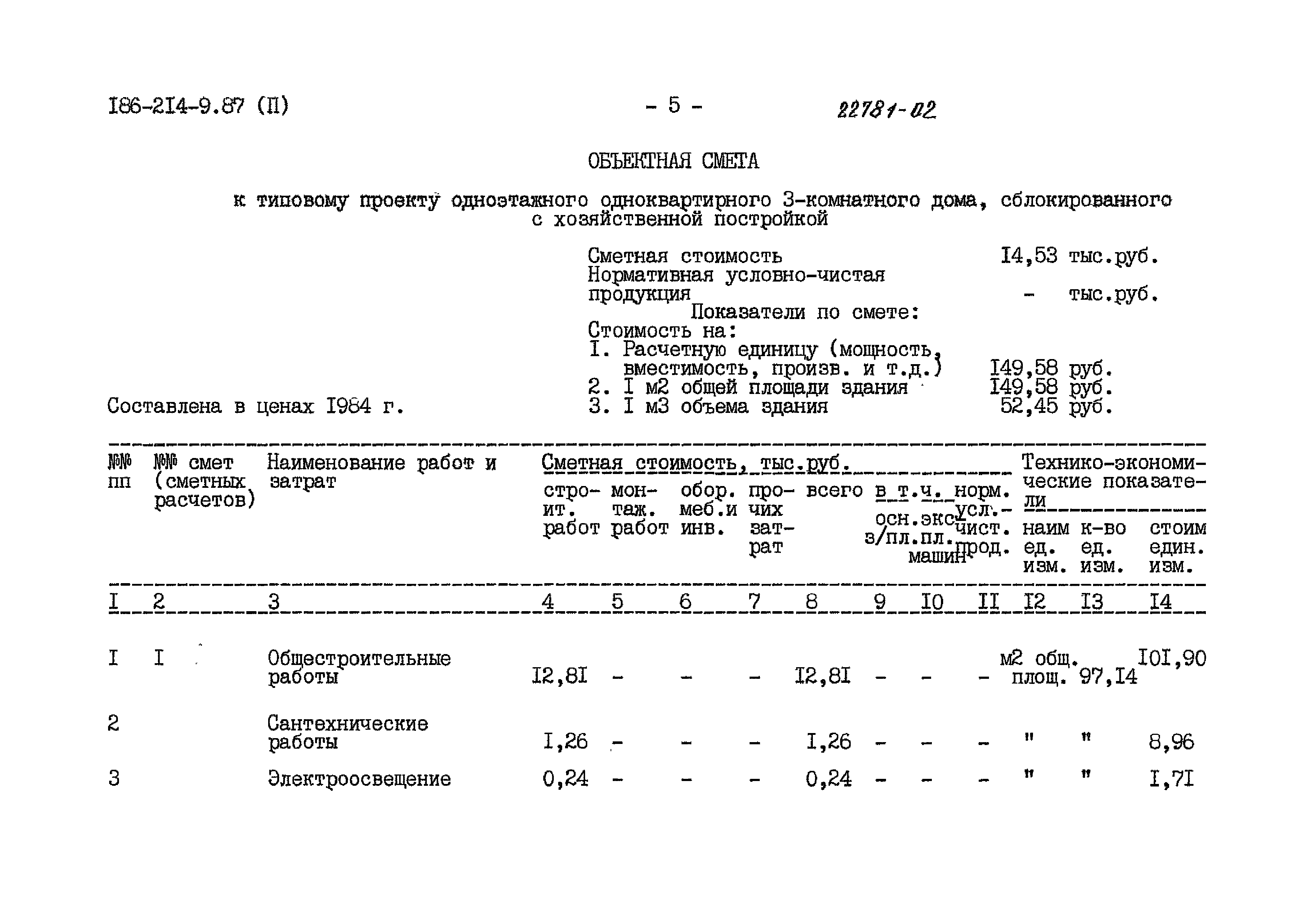 Типовой проект 186-214-9.87