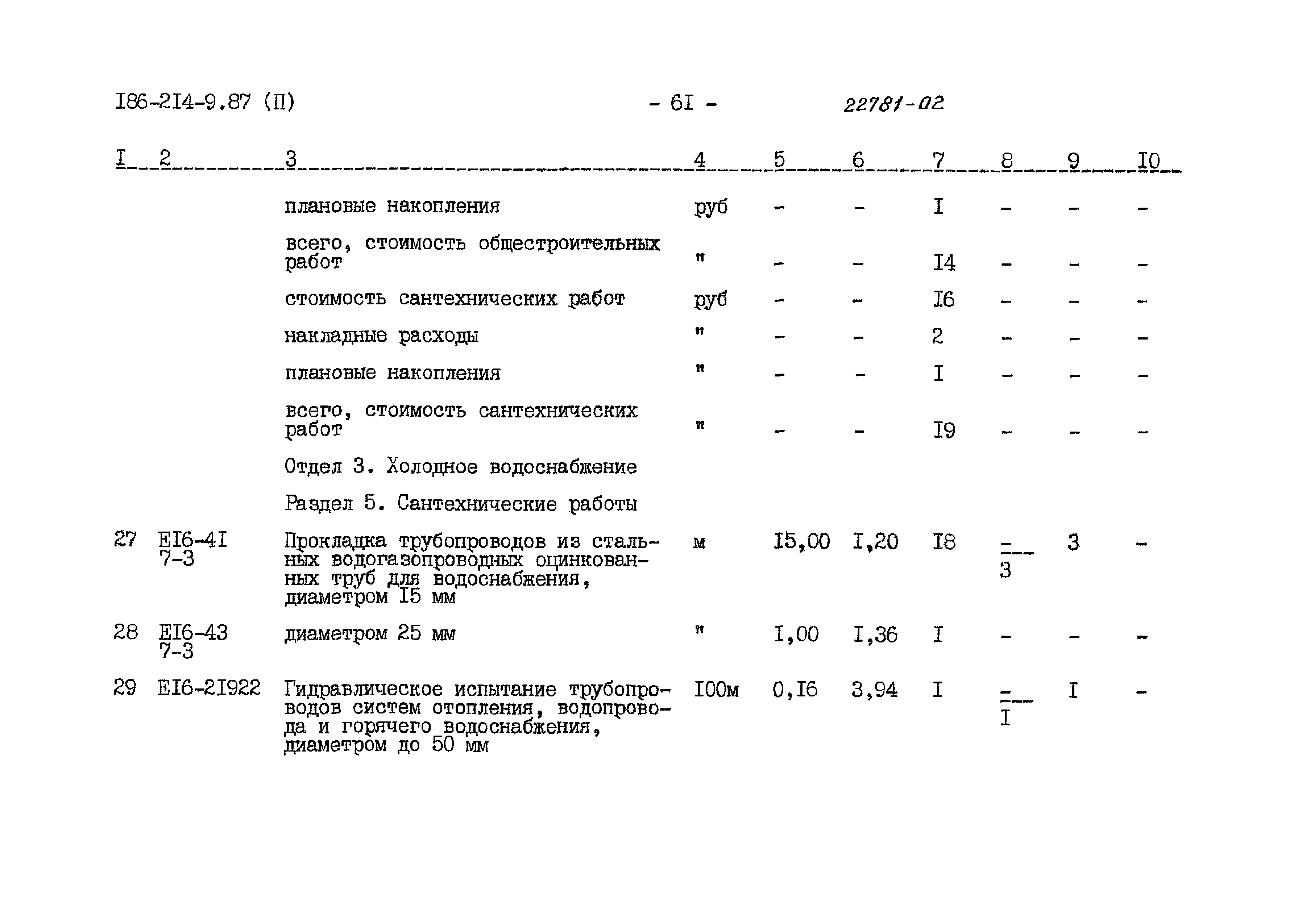 Типовой проект 186-214-9.87