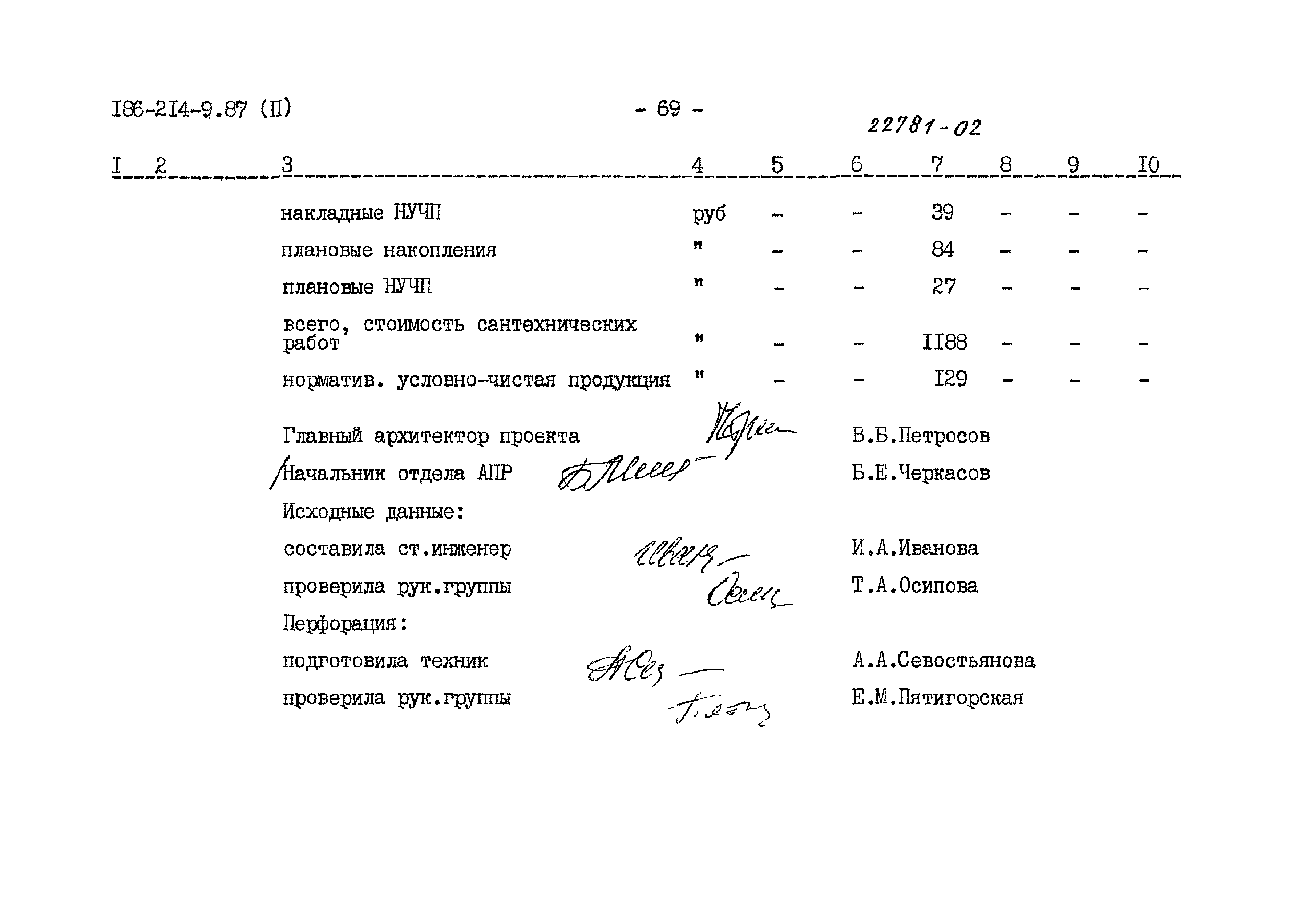 Типовой проект 186-214-9.87