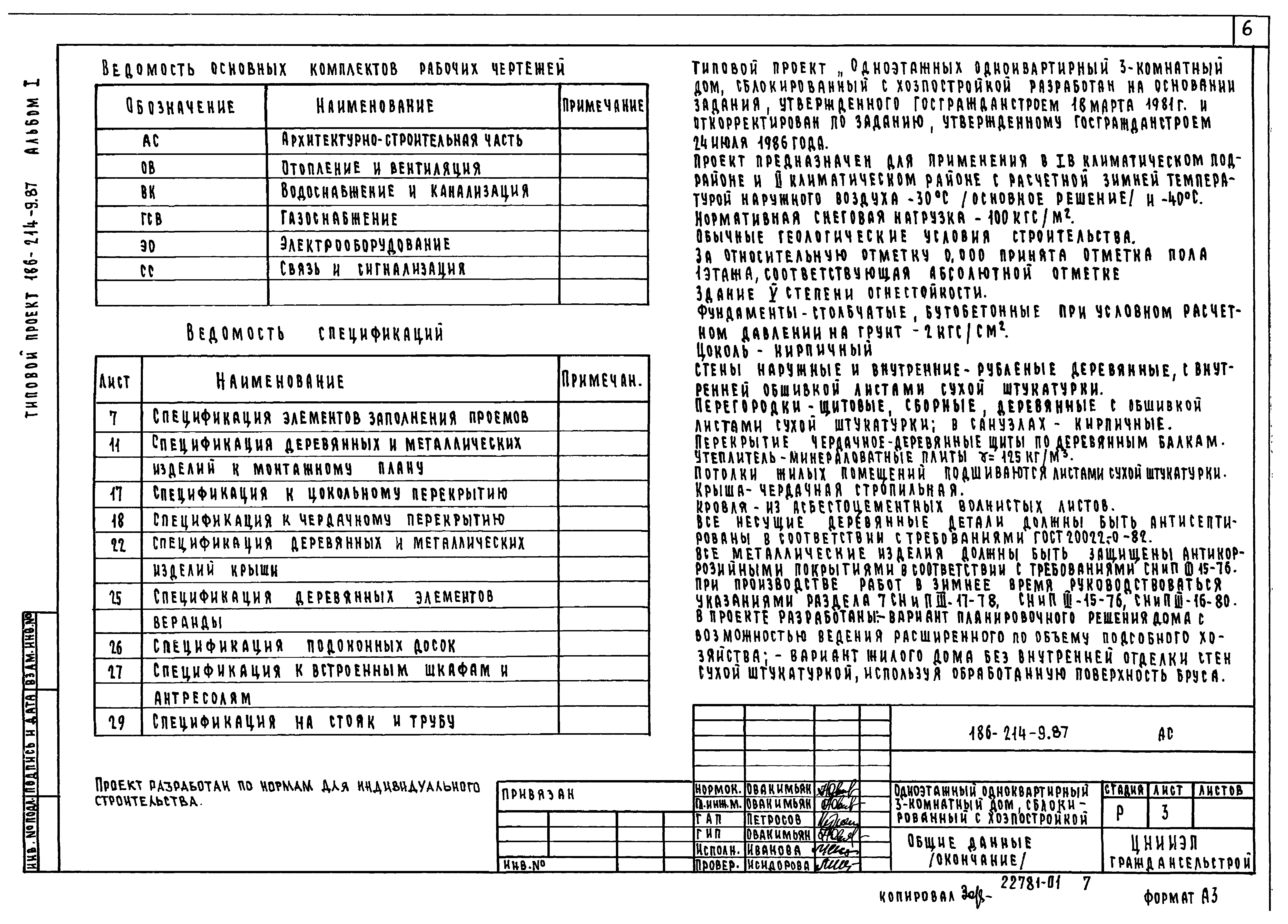 Типовой проект 186-214-9.87