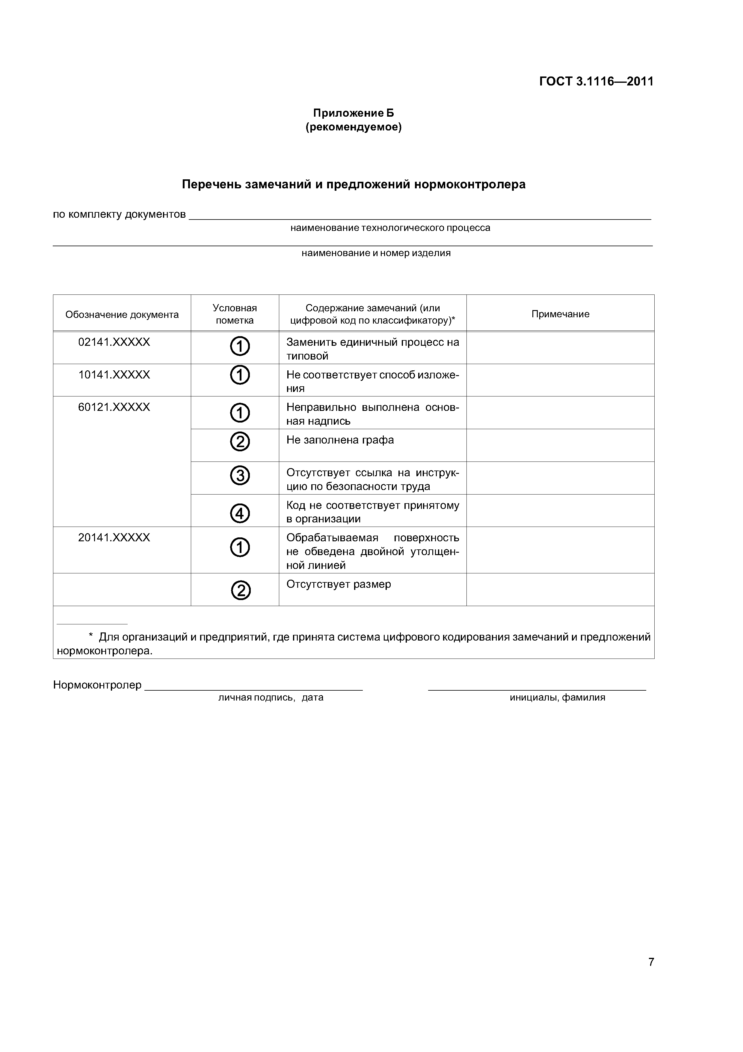 ГОСТ 3.1116-2011