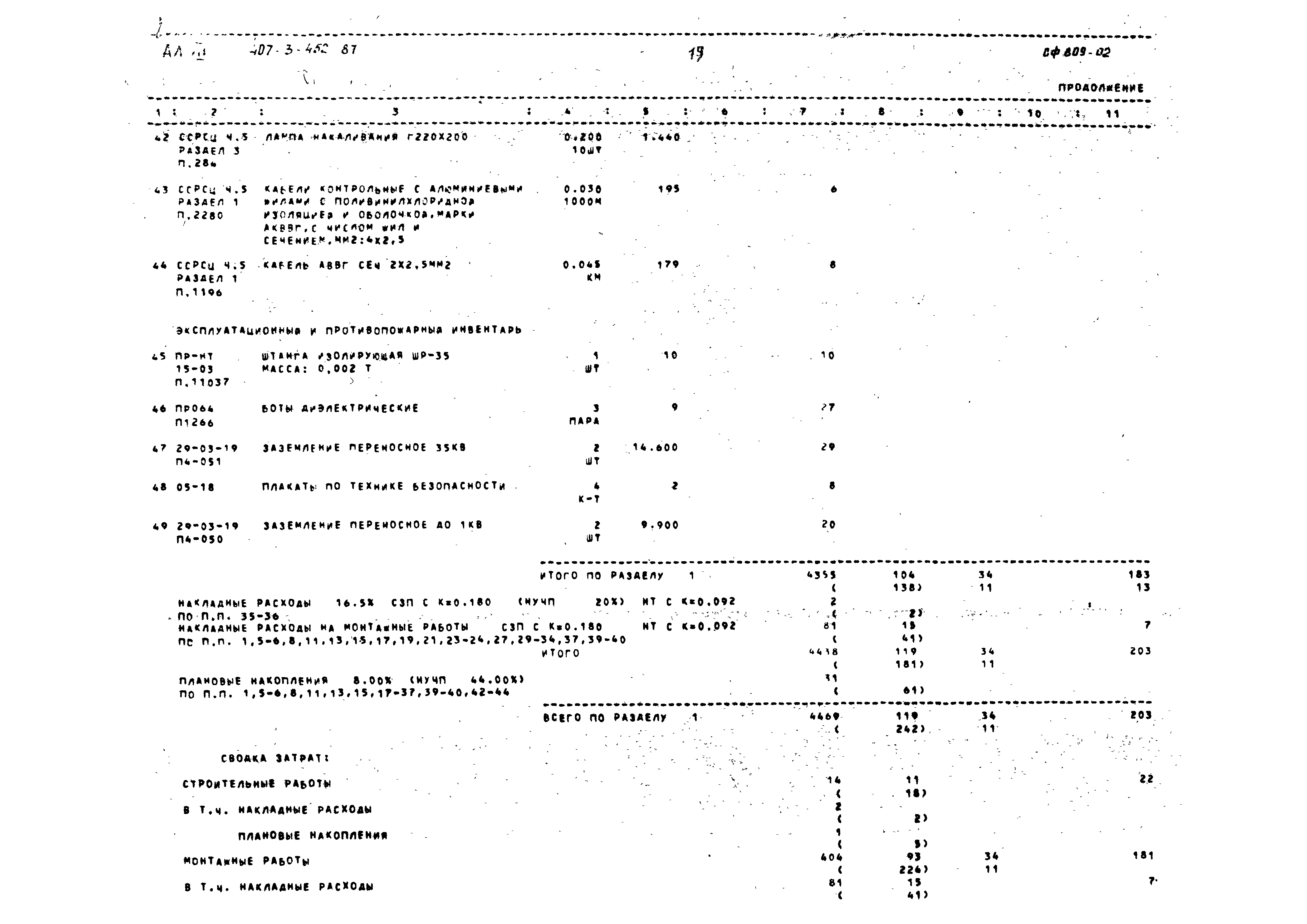 Типовой проект 407-3-452.87