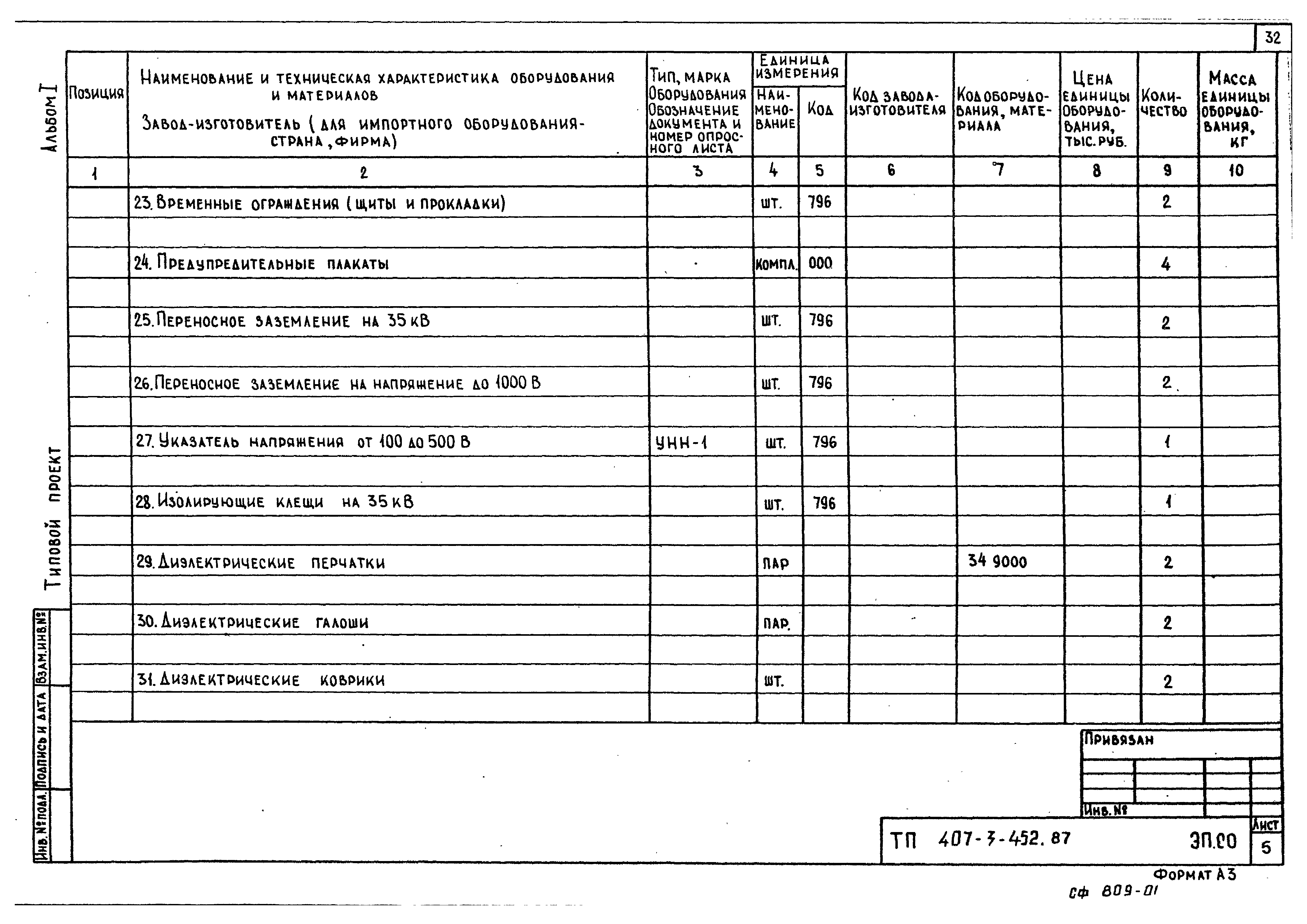 Типовой проект 407-3-452.87