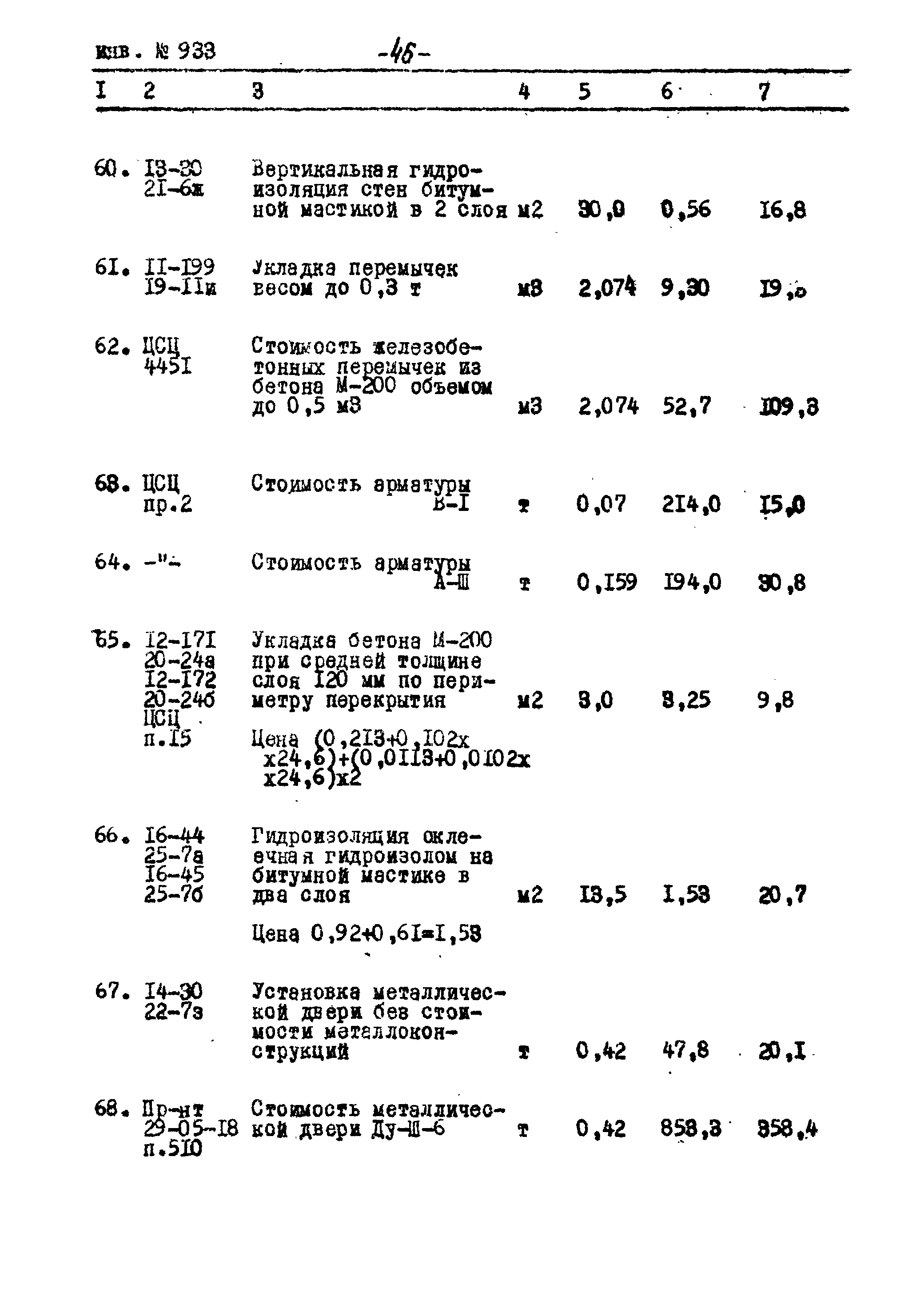 Типовой проект Ау-II,III,IV-50-74/23