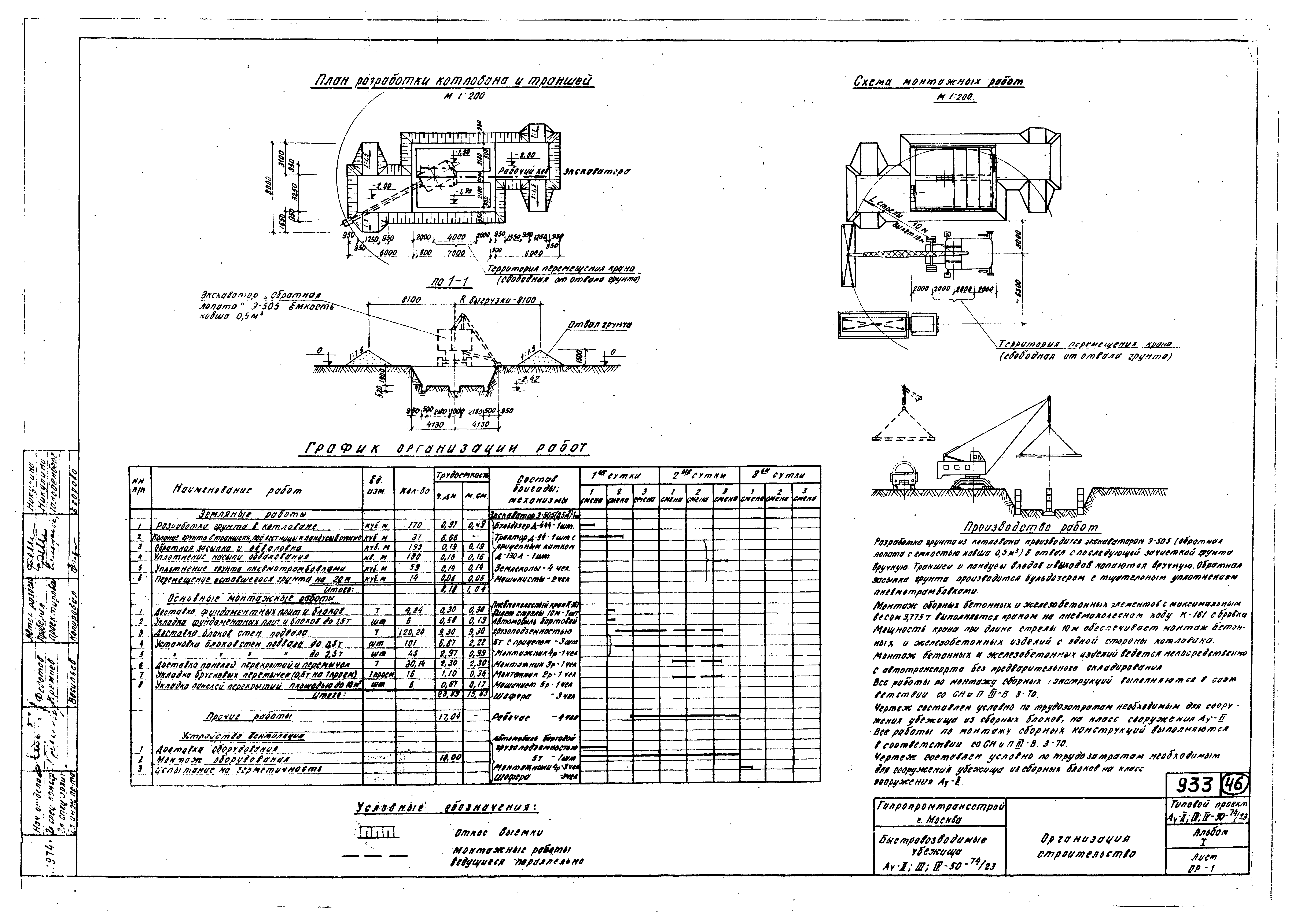 Типовой проект Ау-II,III,IV-50-74/23