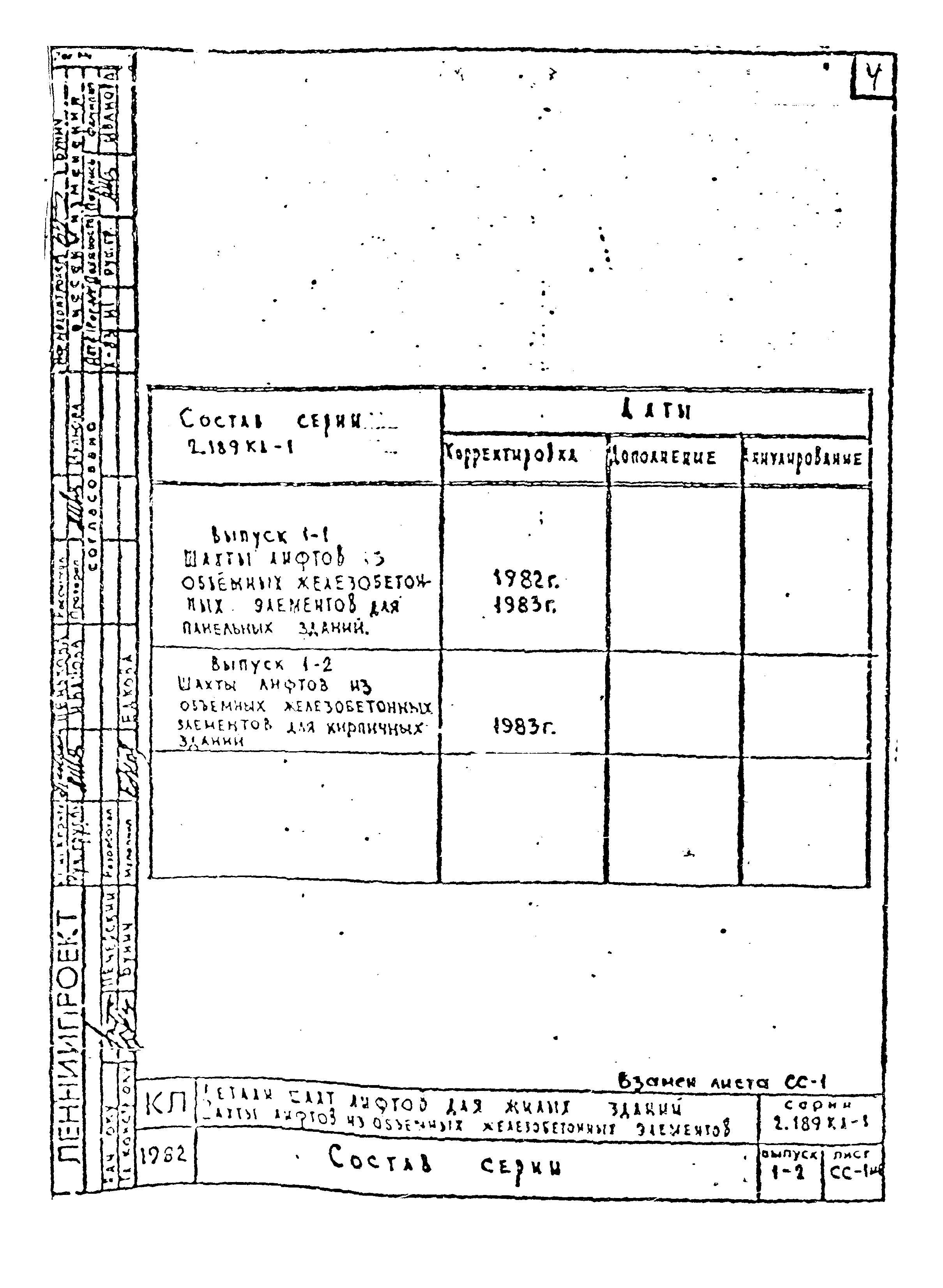 Серия 2.189 КЛ-1