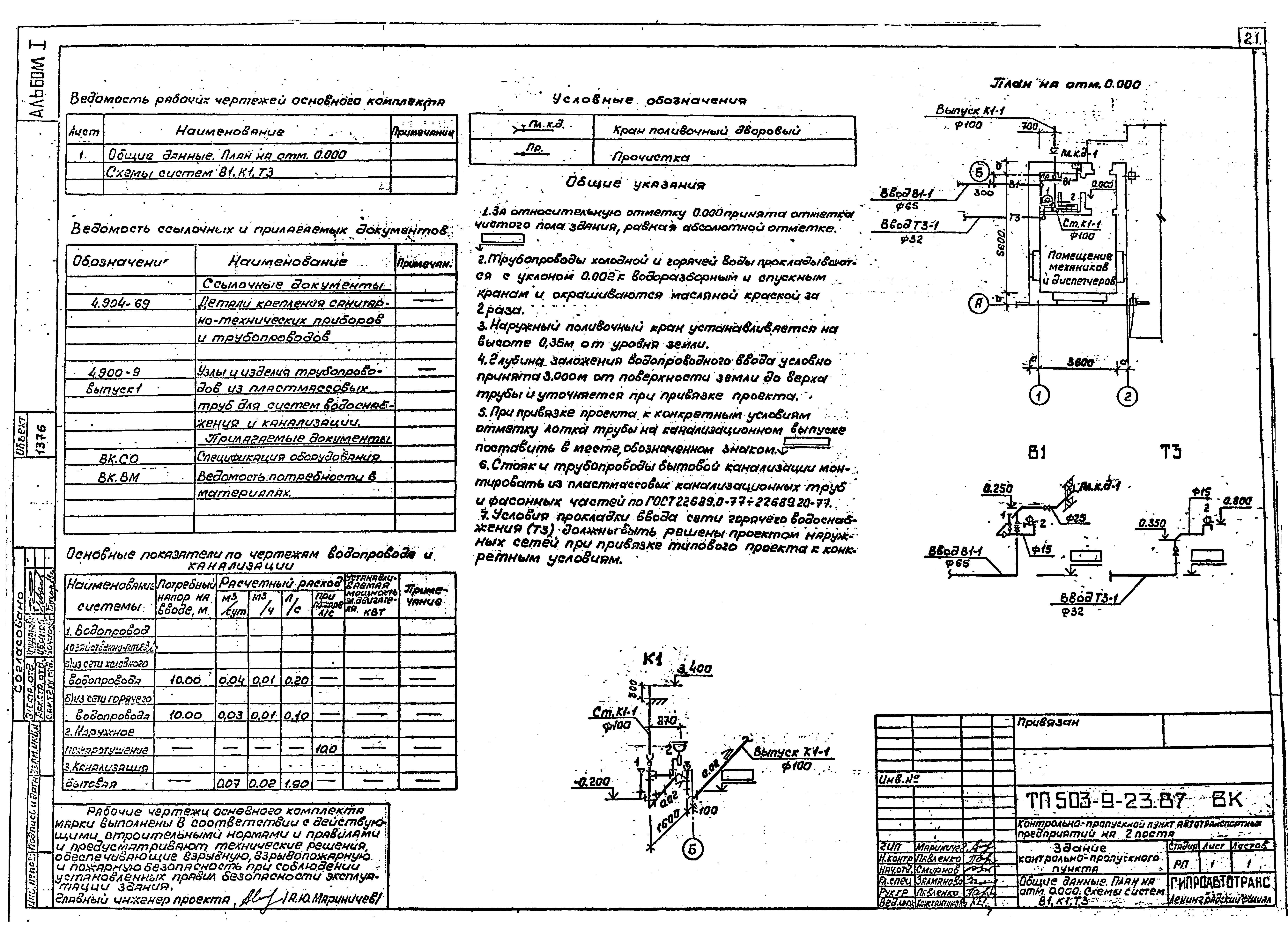 Типовой проект 503-9-23.87