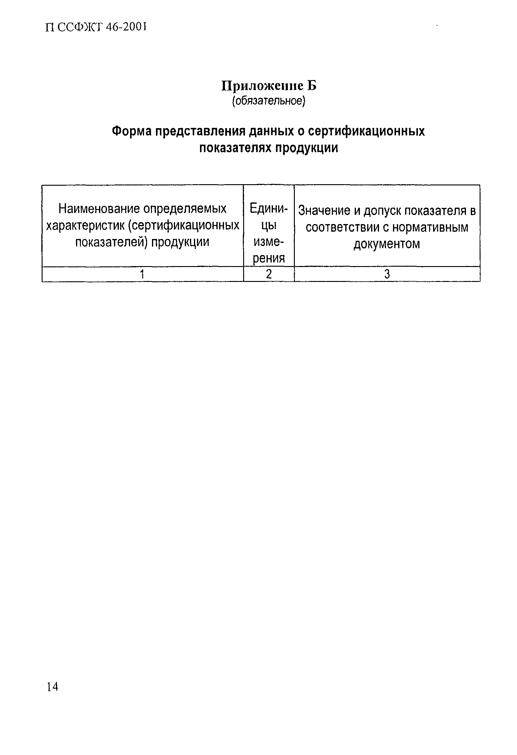 П ССФЖТ 46-2001