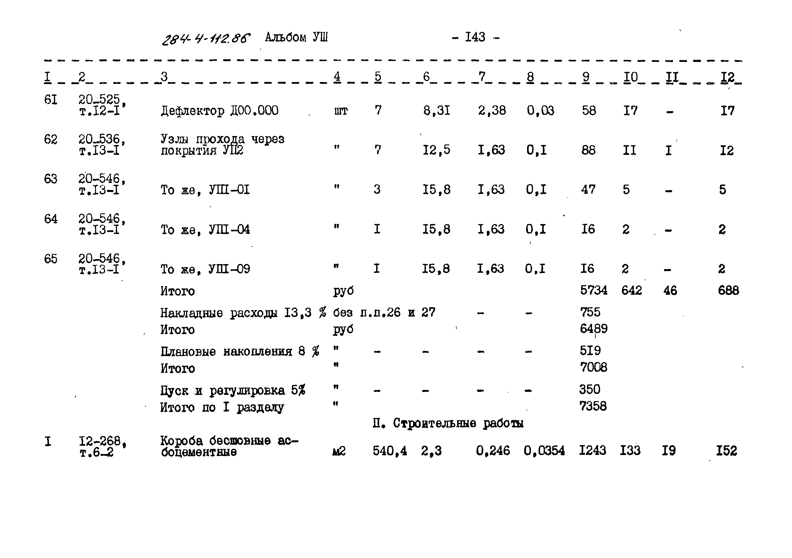 Типовой проект 284-4-112.86