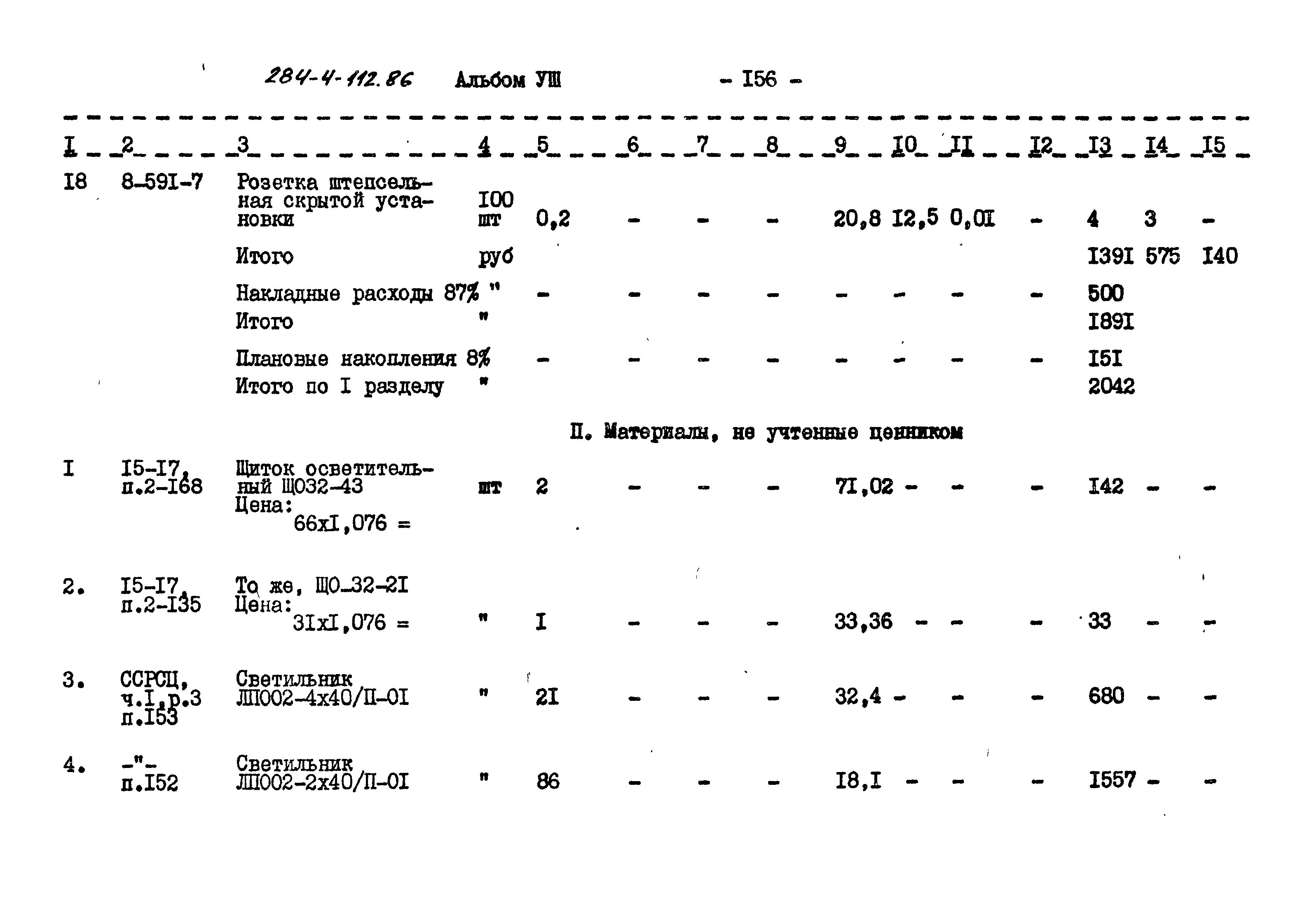 Типовой проект 284-4-112.86