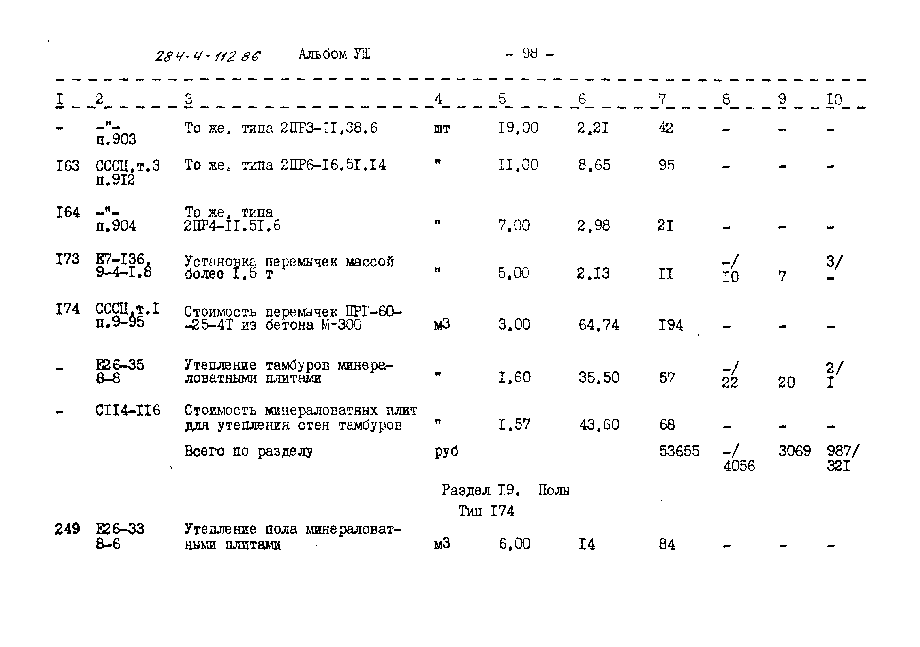 Типовой проект 284-4-112.86