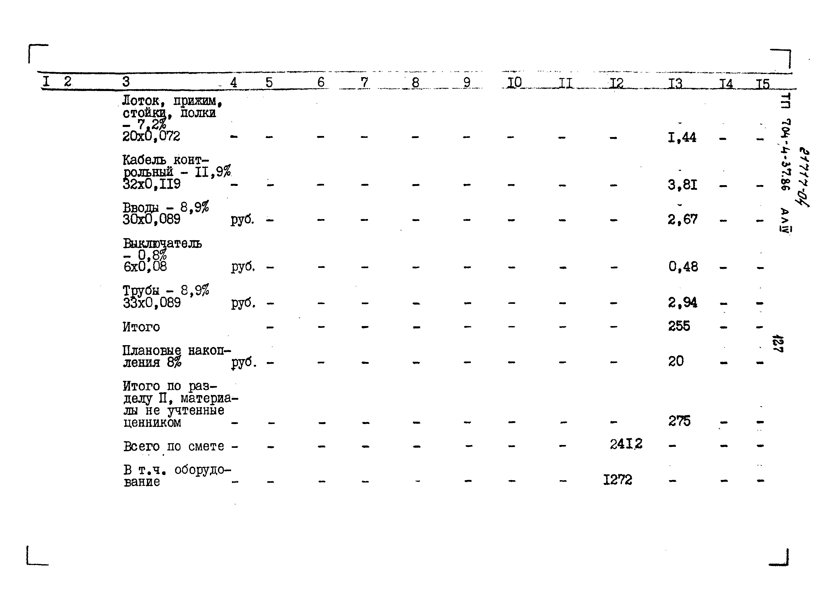 Типовой проект 704-4-37.86