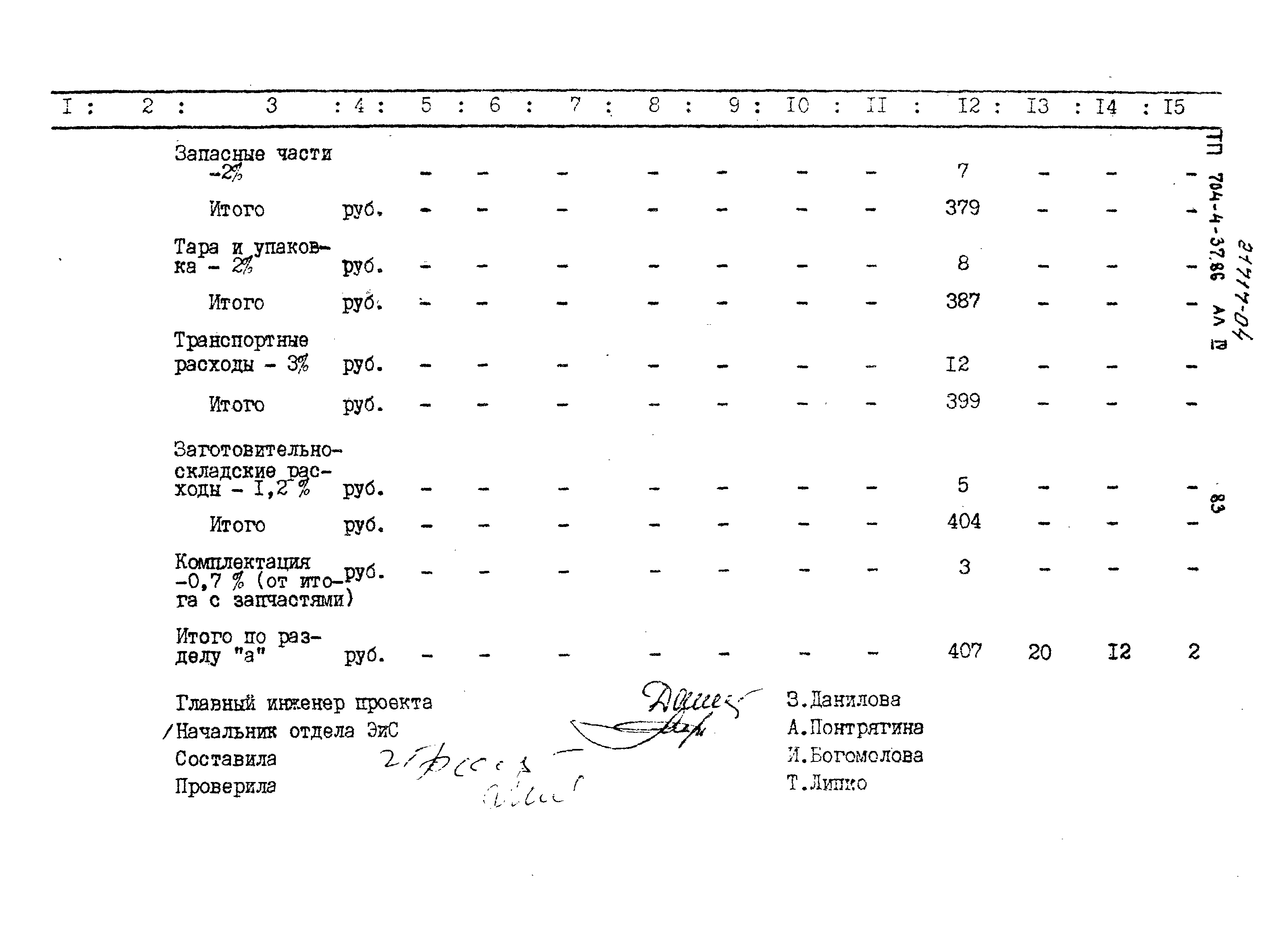 Типовой проект 704-4-37.86