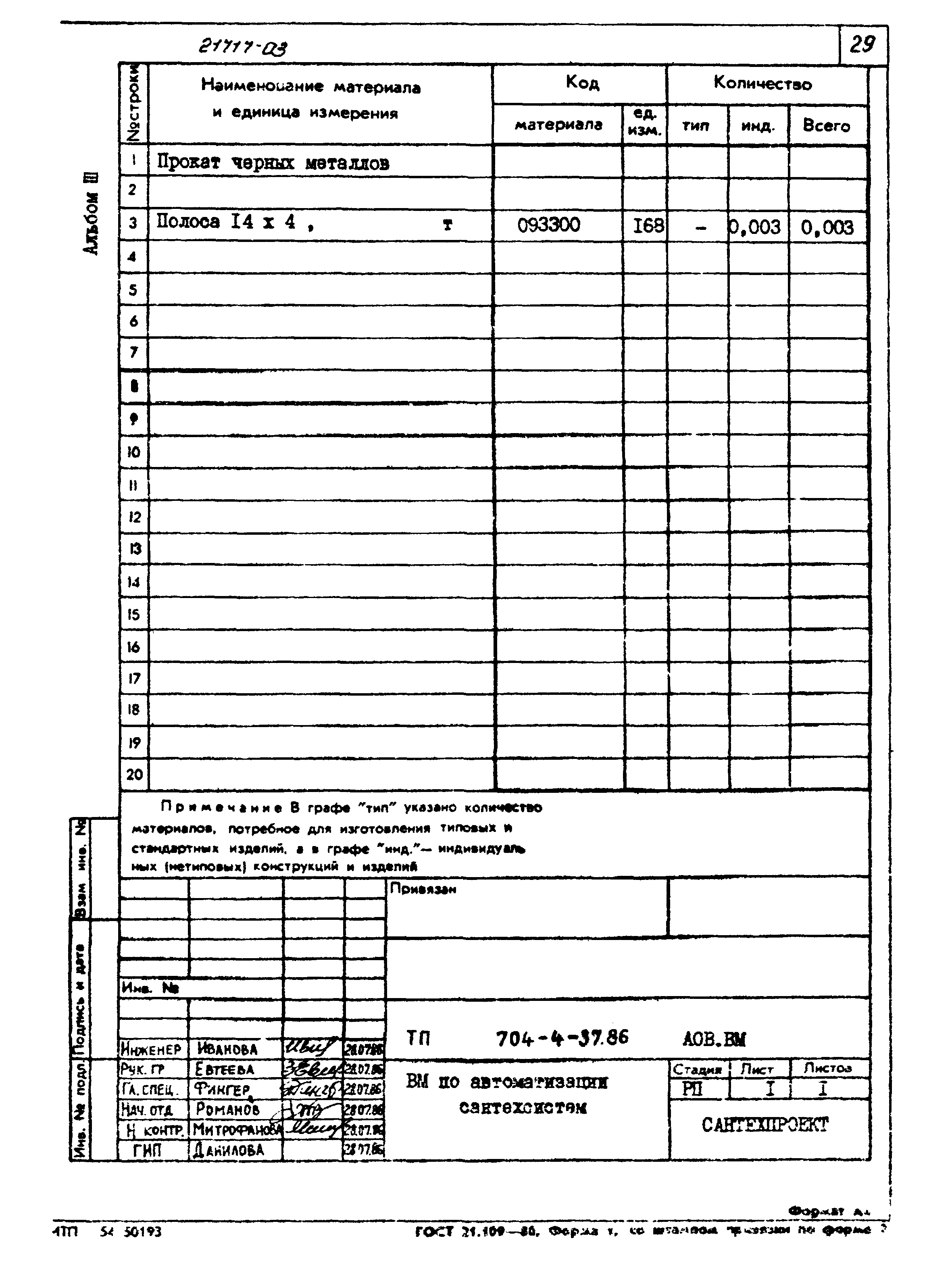 Типовой проект 704-4-37.86