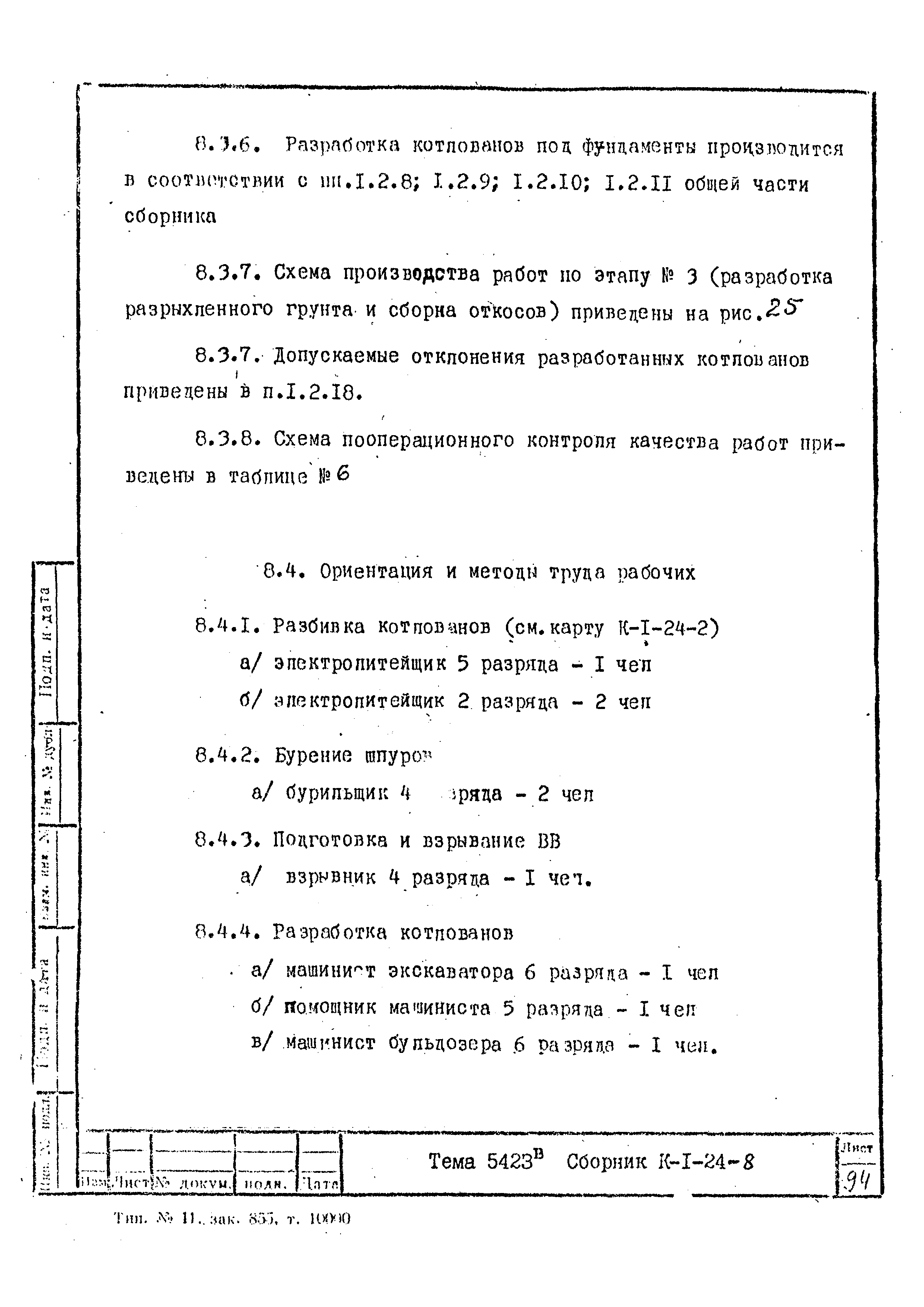 Технологическая карта К-1-24-8