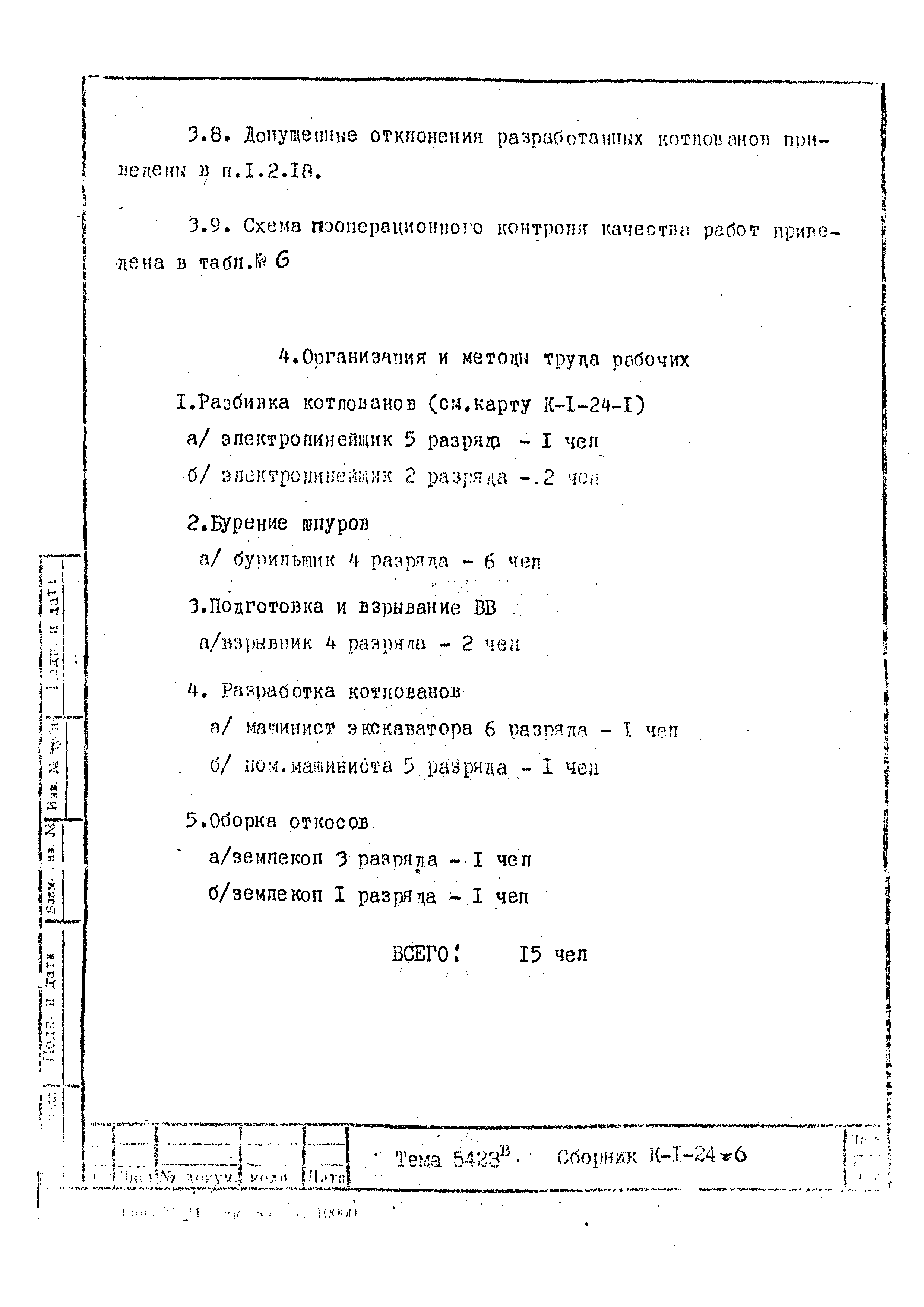 Технологическая карта К-1-24-6