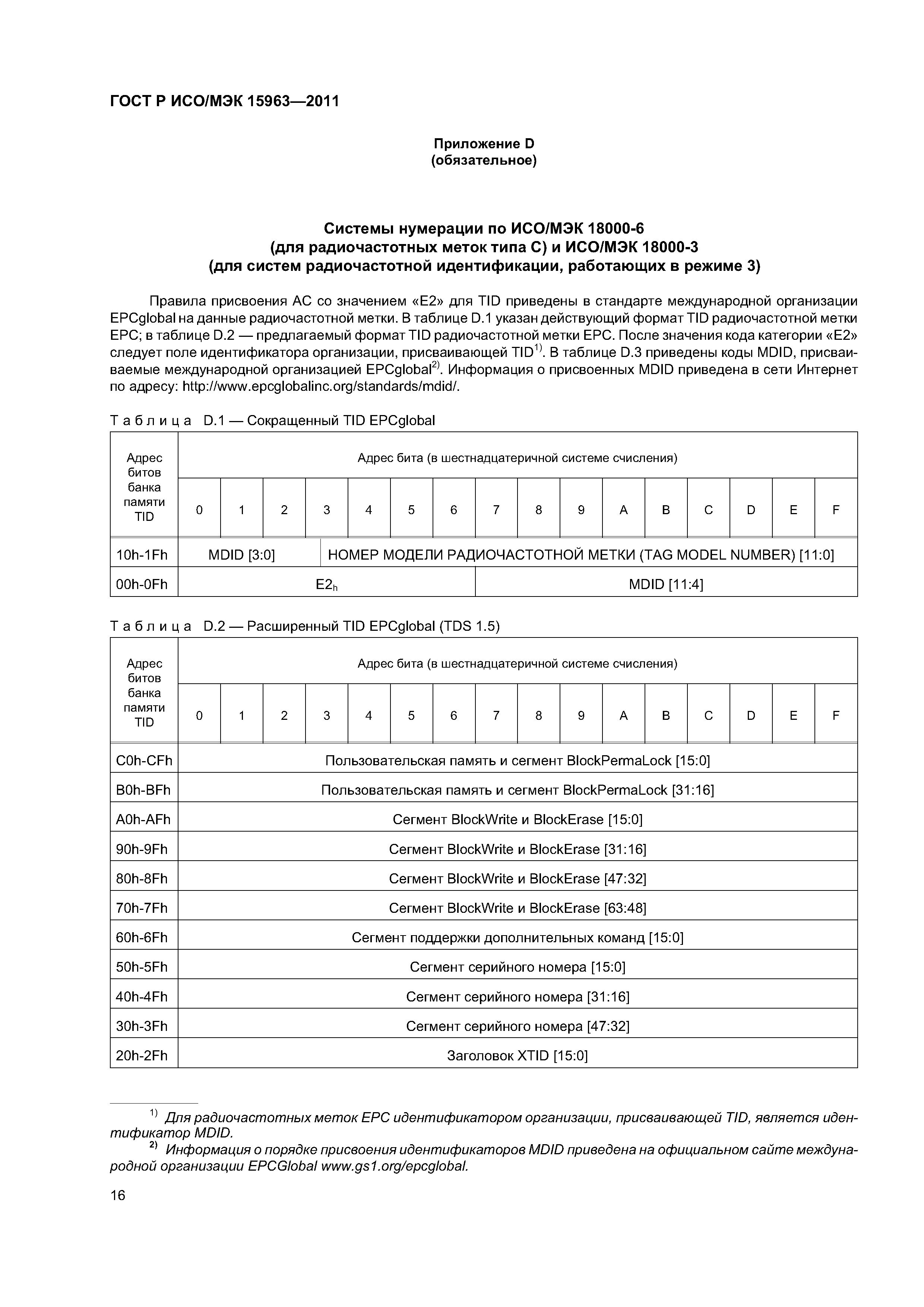 ГОСТ Р ИСО/МЭК 15963-2011