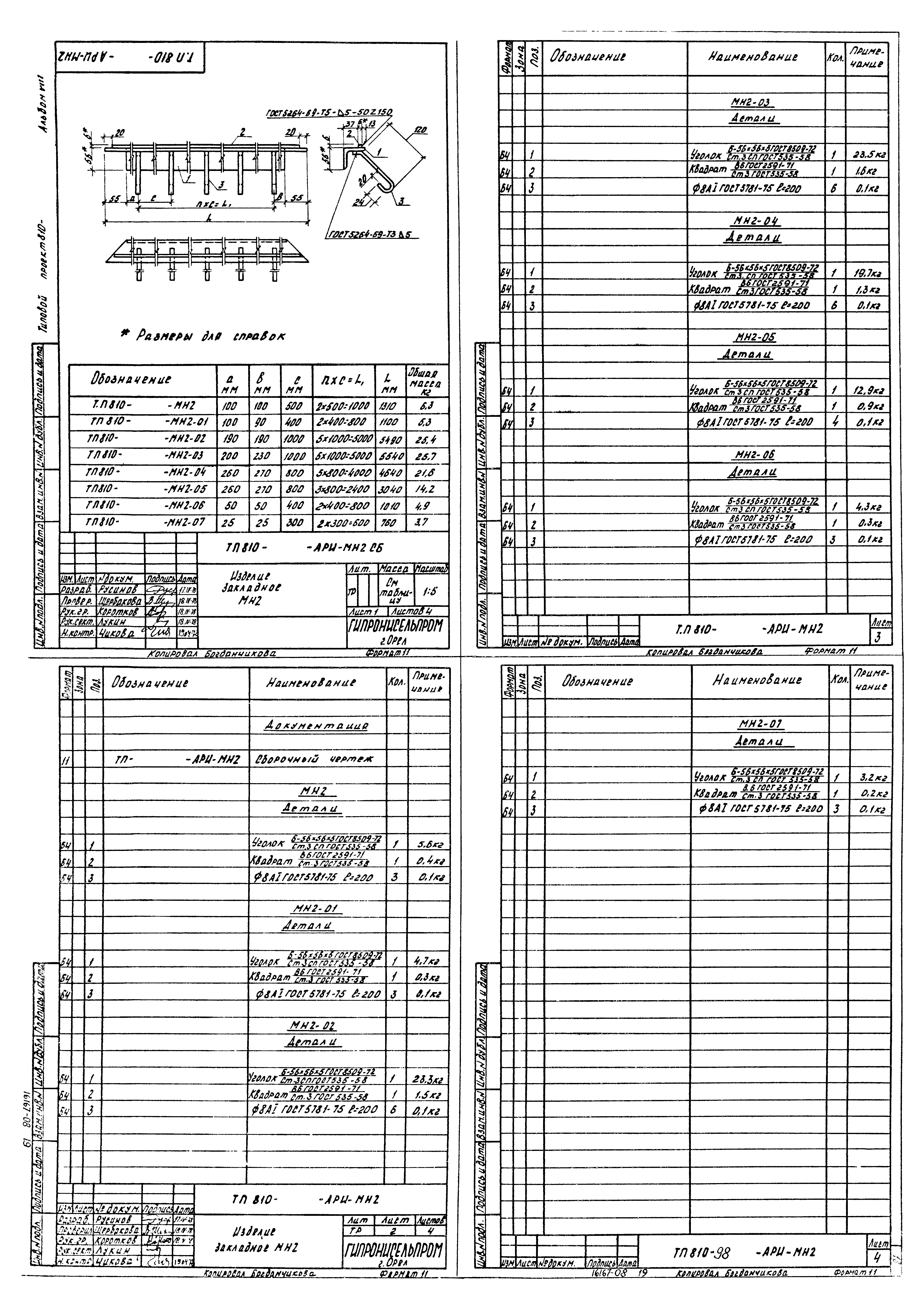 Типовой проект 810-98