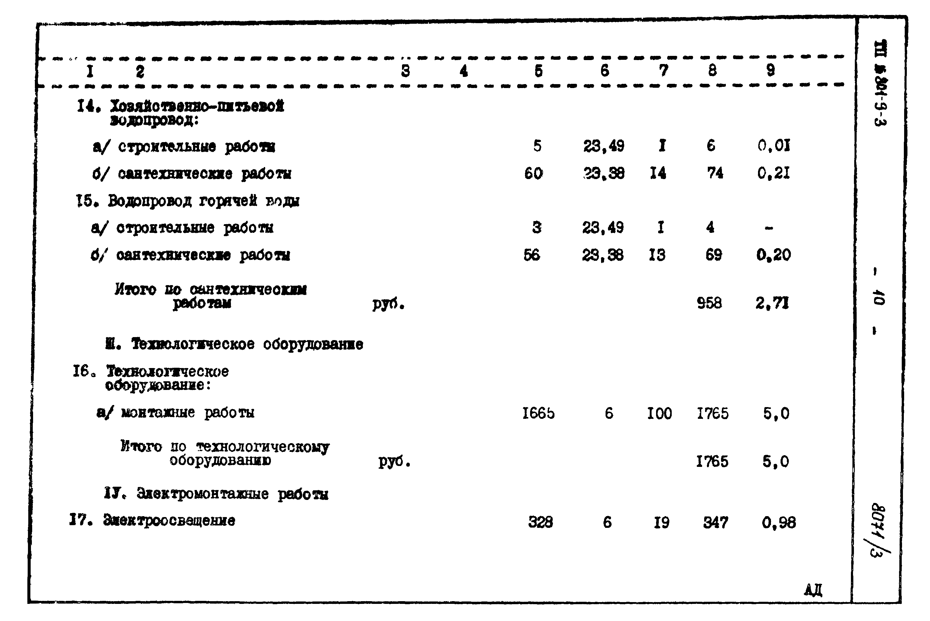 Типовой проект 801-9-3