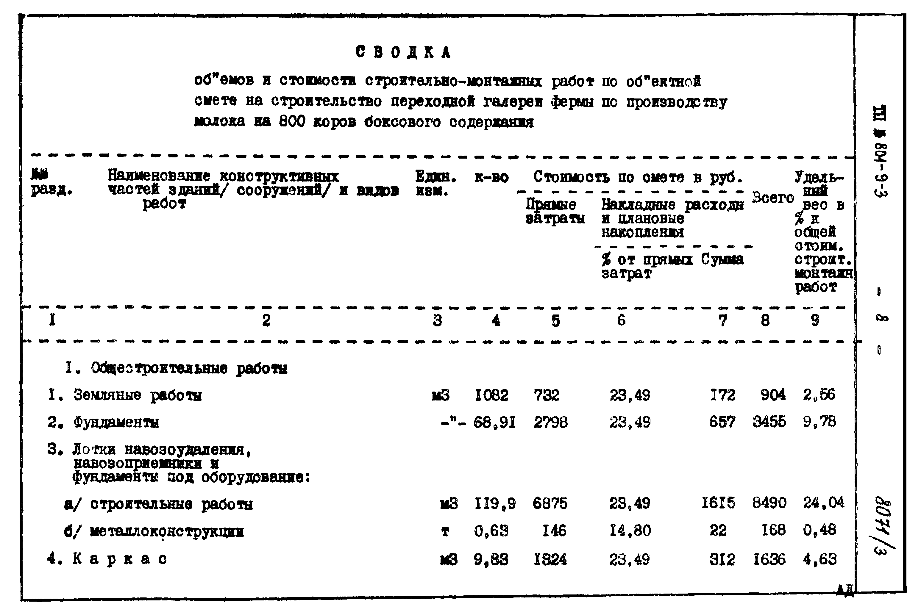 Типовой проект 801-9-3