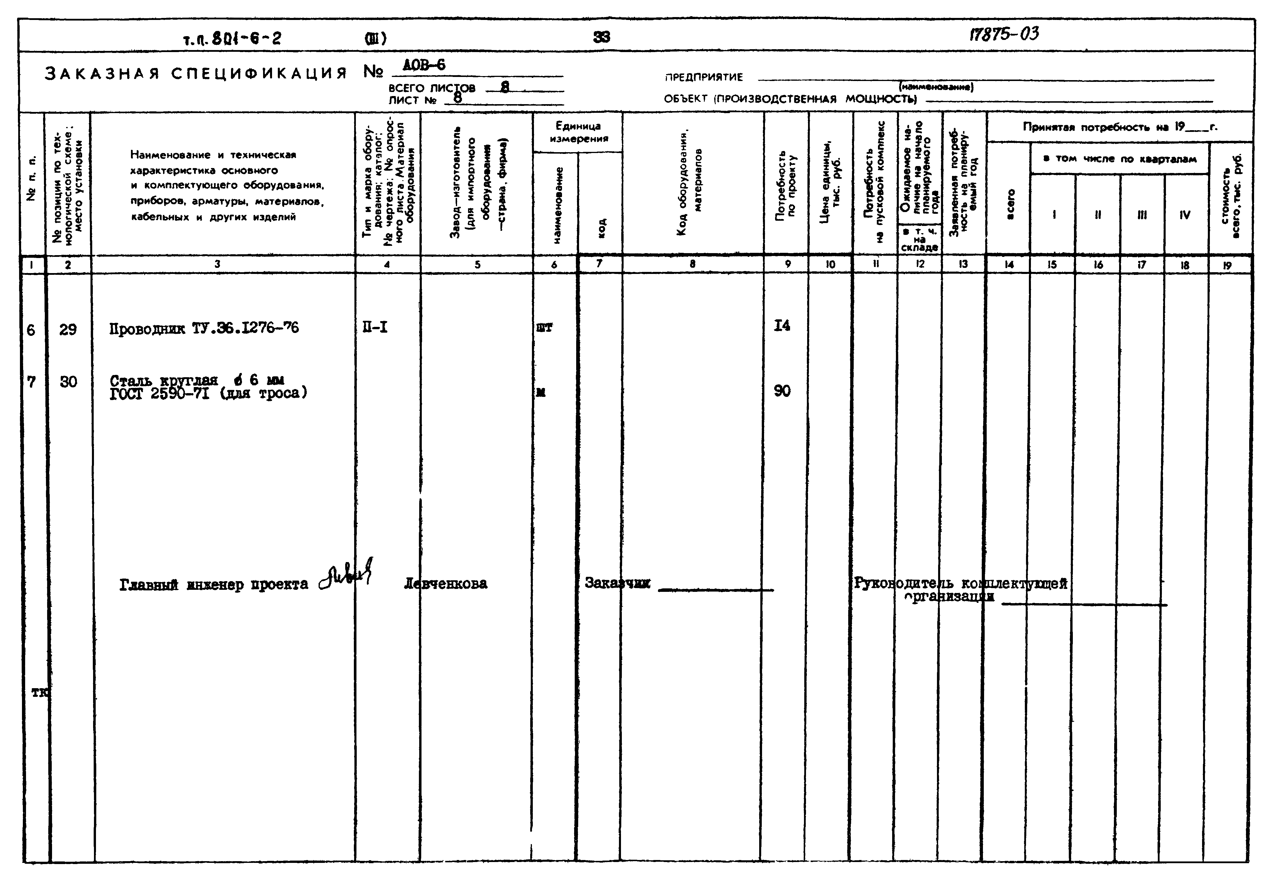 Типовой проект 801-6-2