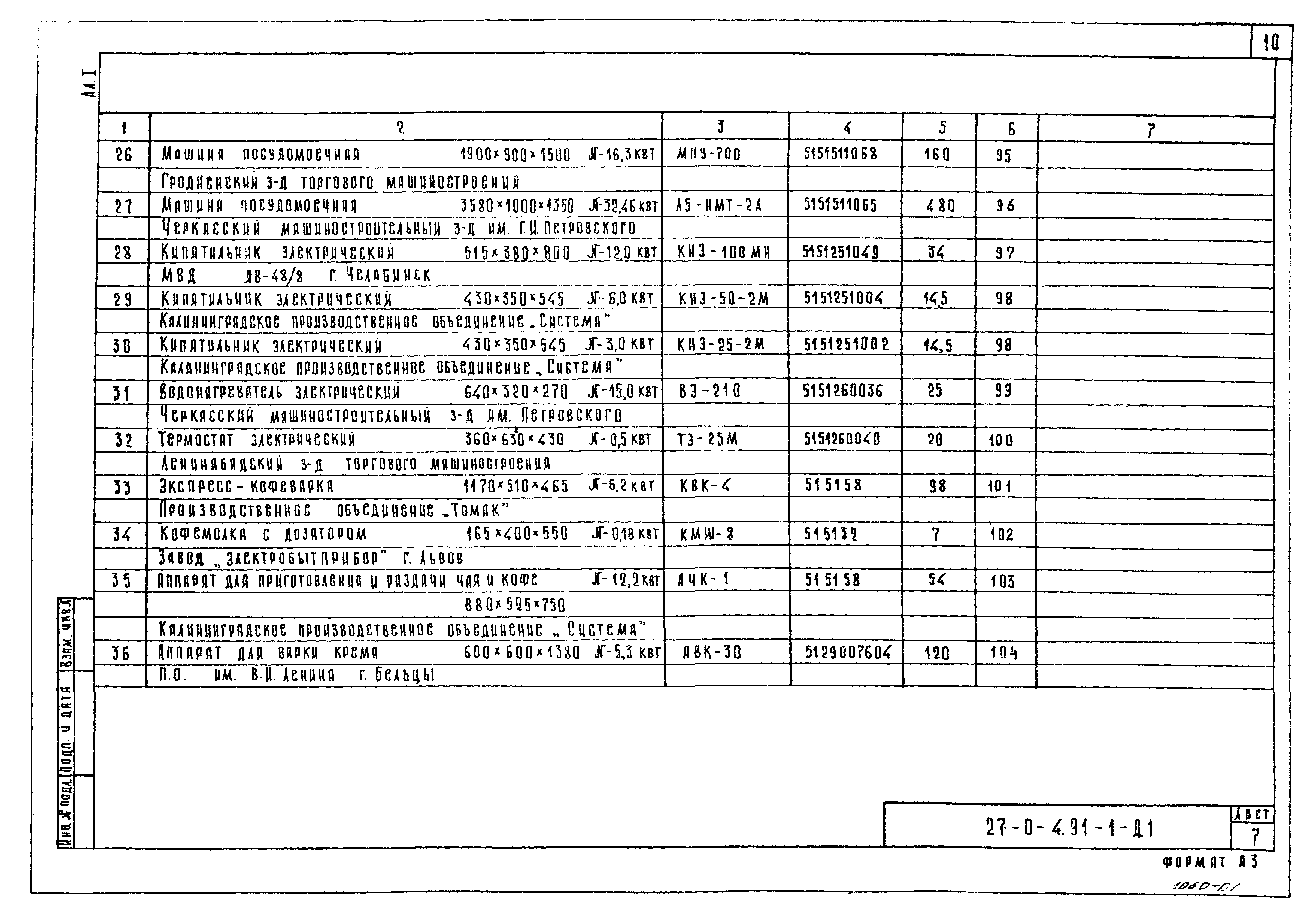 Типовой проект 27-0-4.91