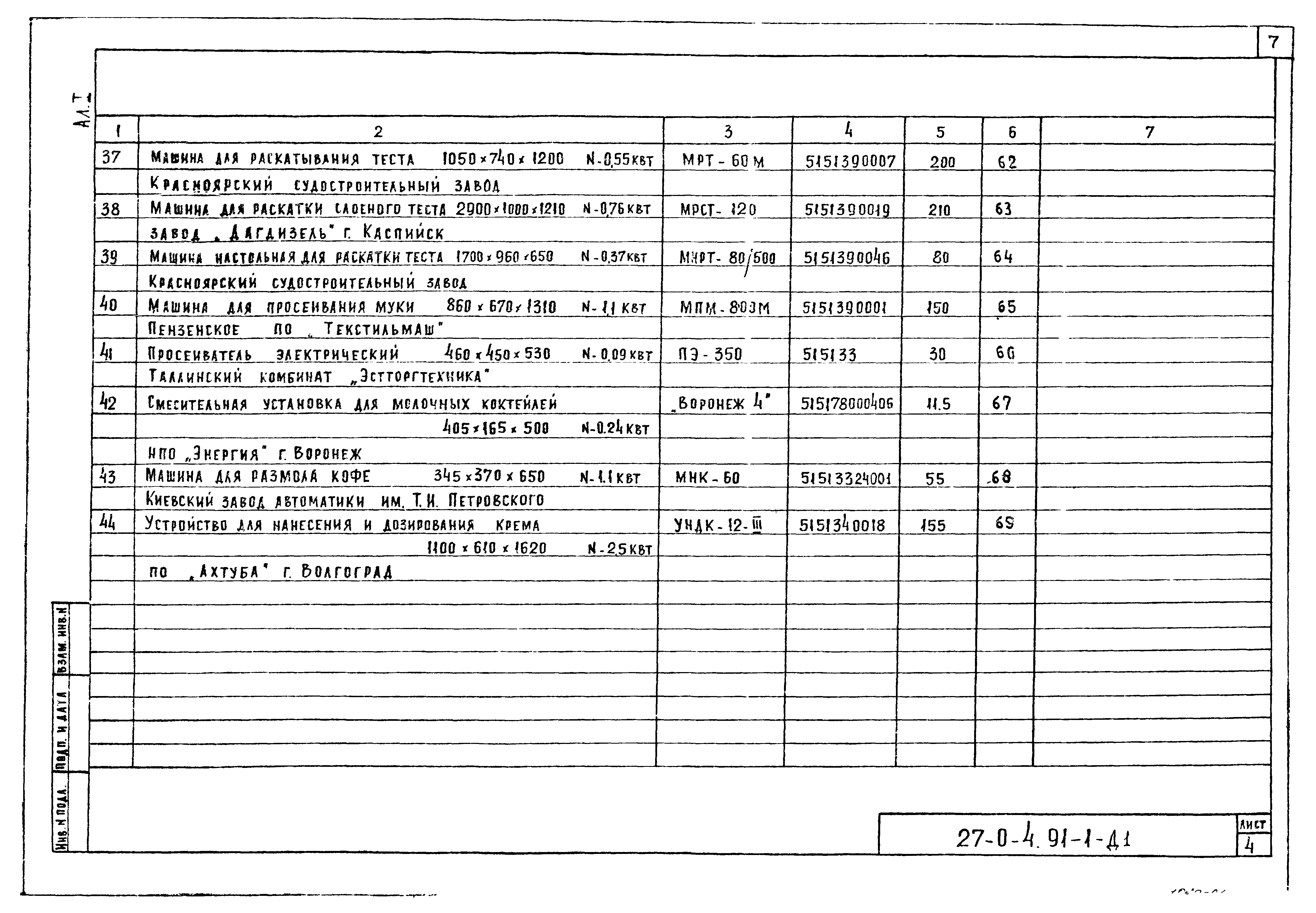 Типовой проект 27-0-4.91