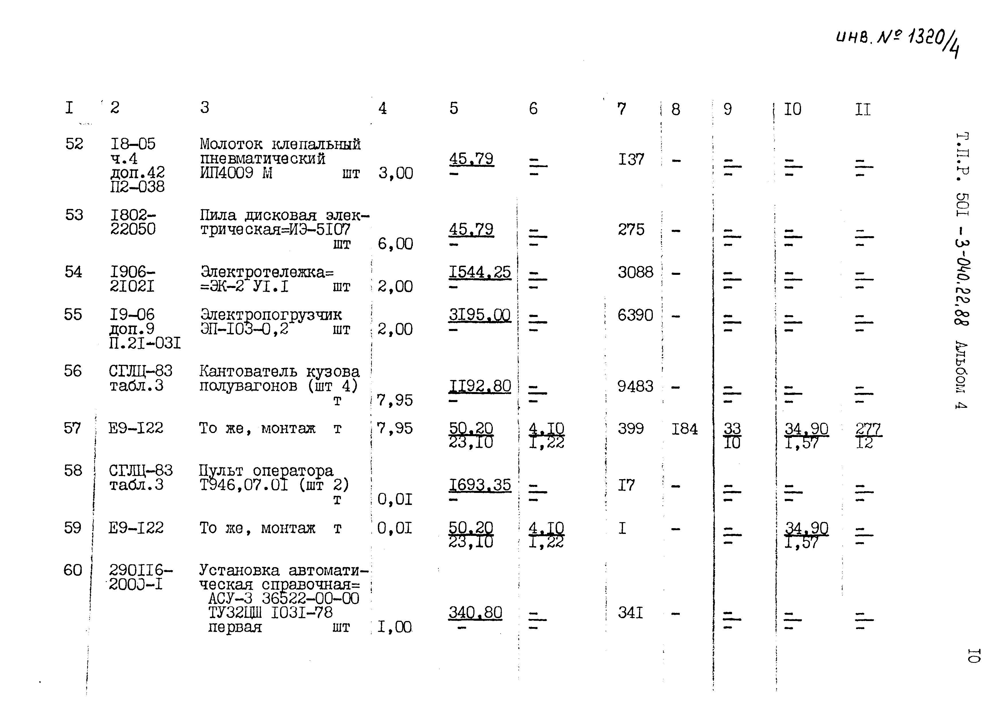 Типовые проектные решения 501-3-040.22.88