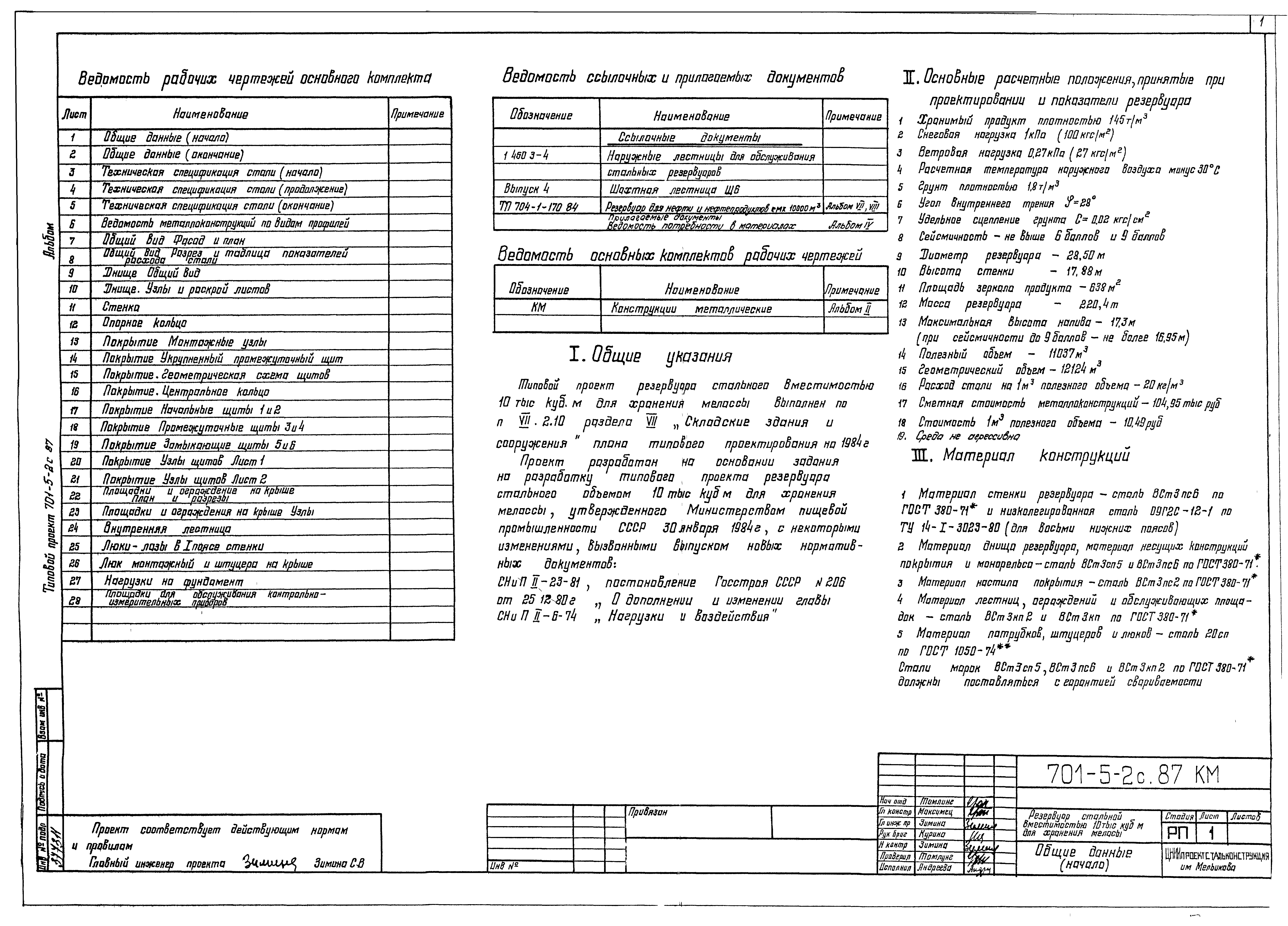 Типовой проект 701-5-2с.87