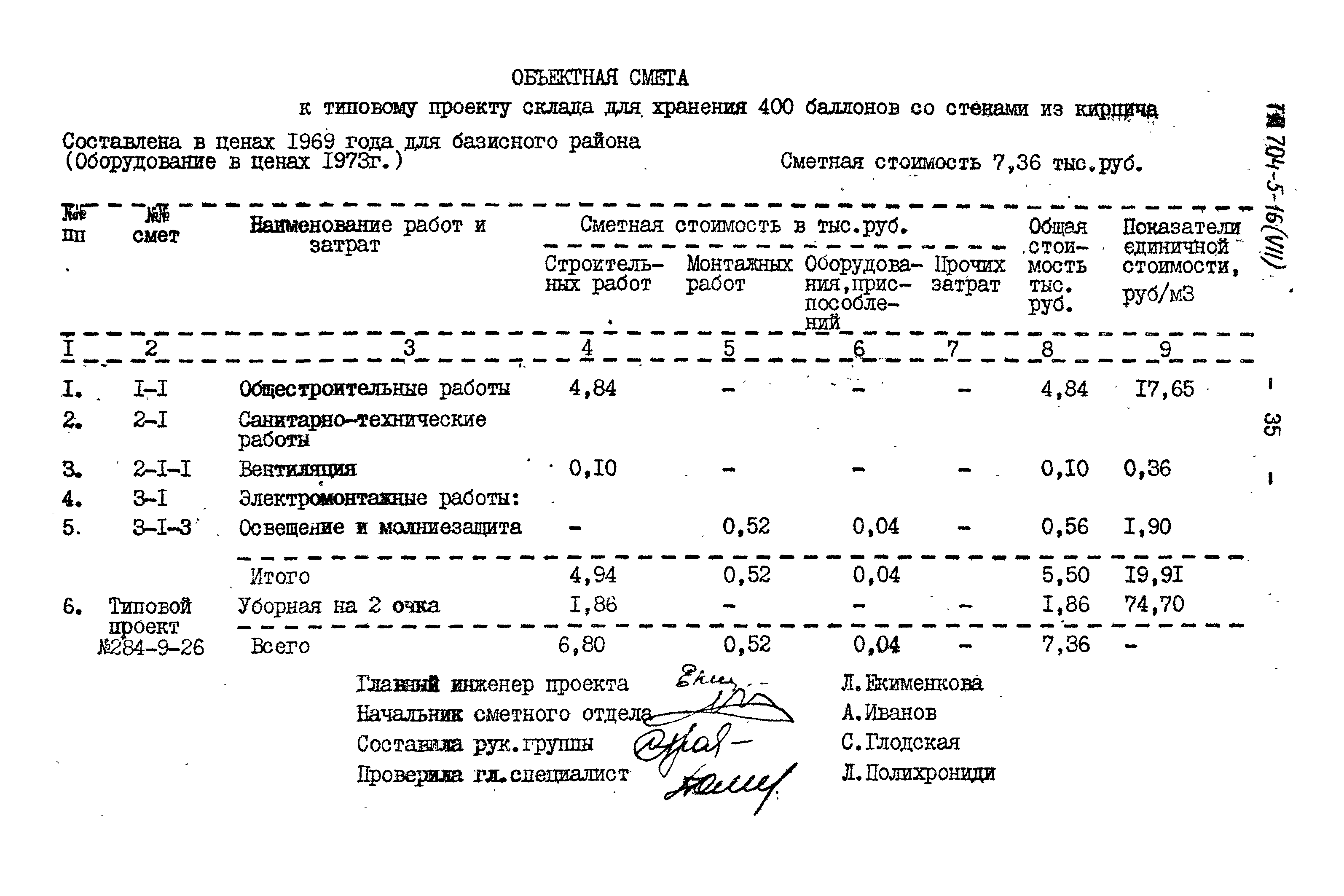 Типовой проект 704-5-16