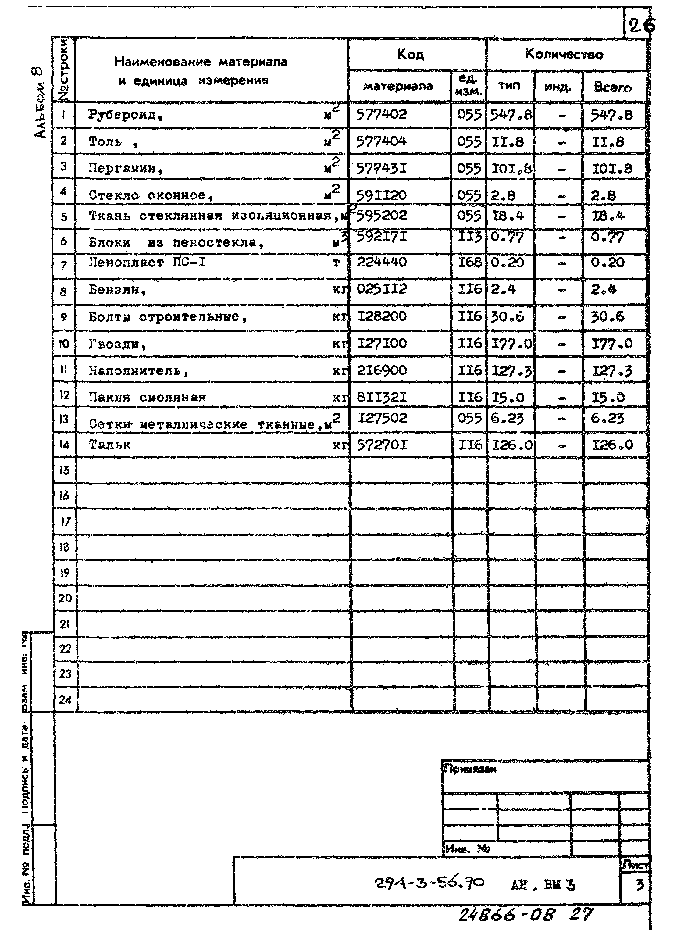 Типовой проект 294-3-56.90