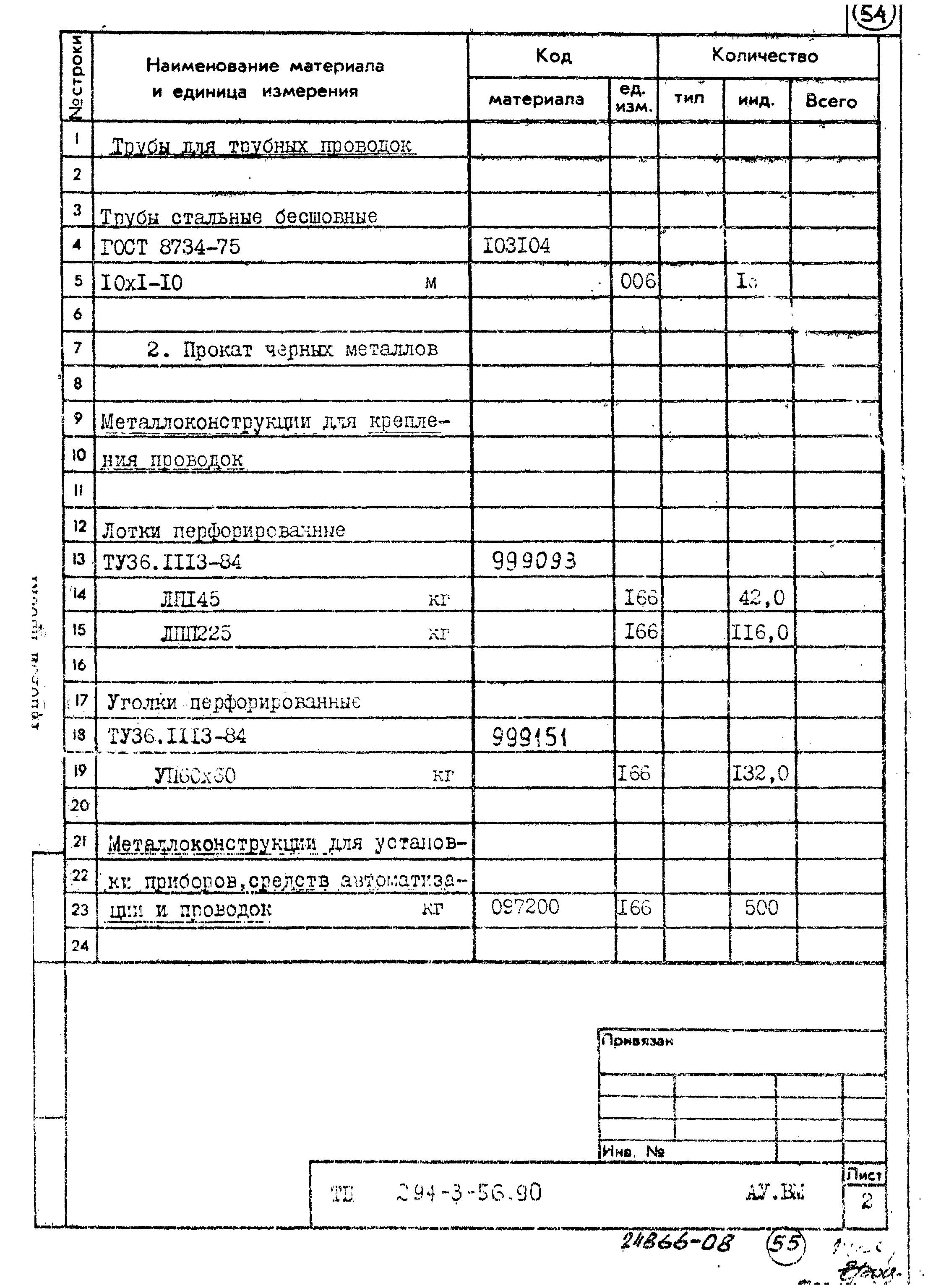 Типовой проект 294-3-56.90