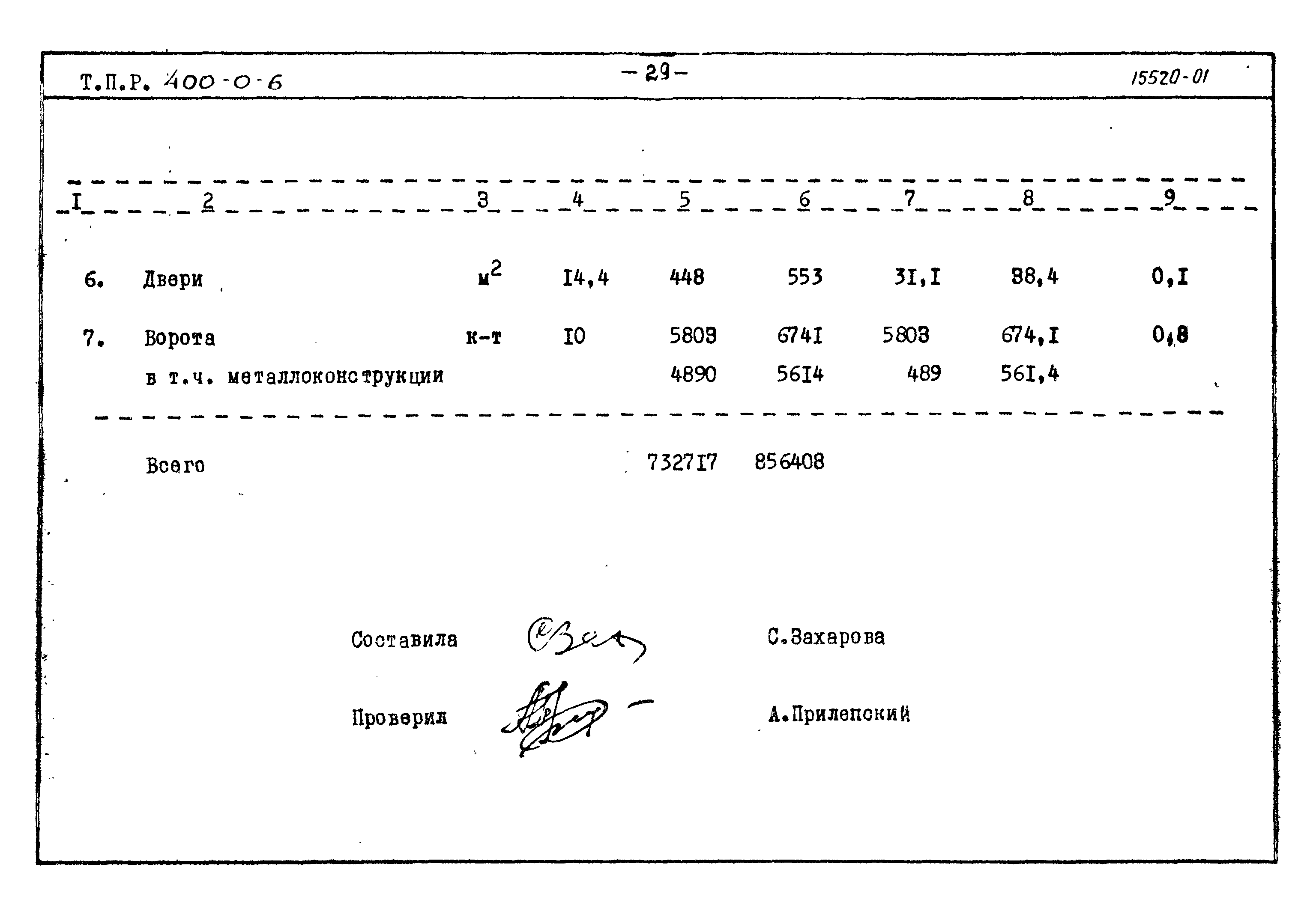 Типовые проектные решения 400-0-6