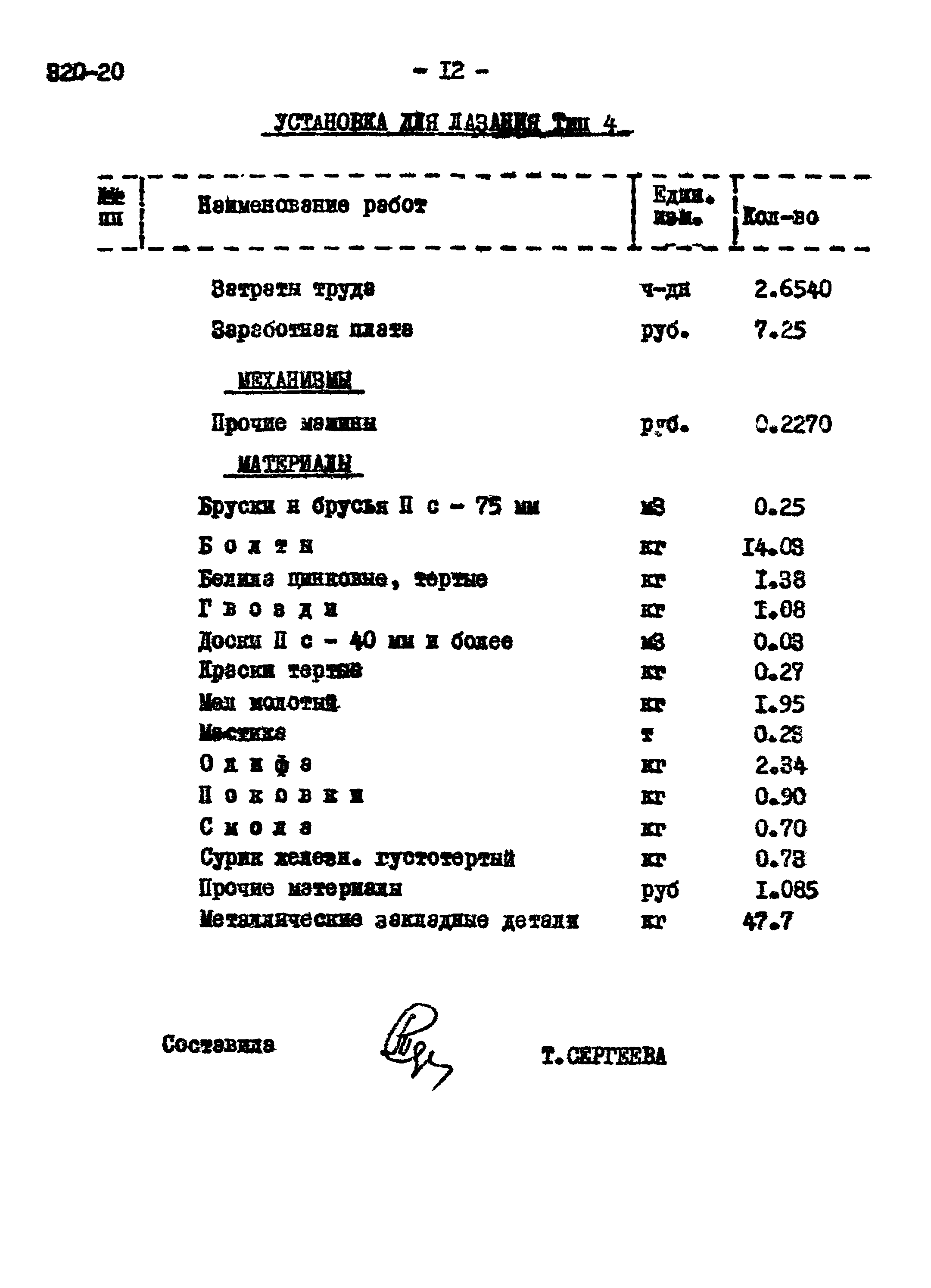 Типовой проект 320-20