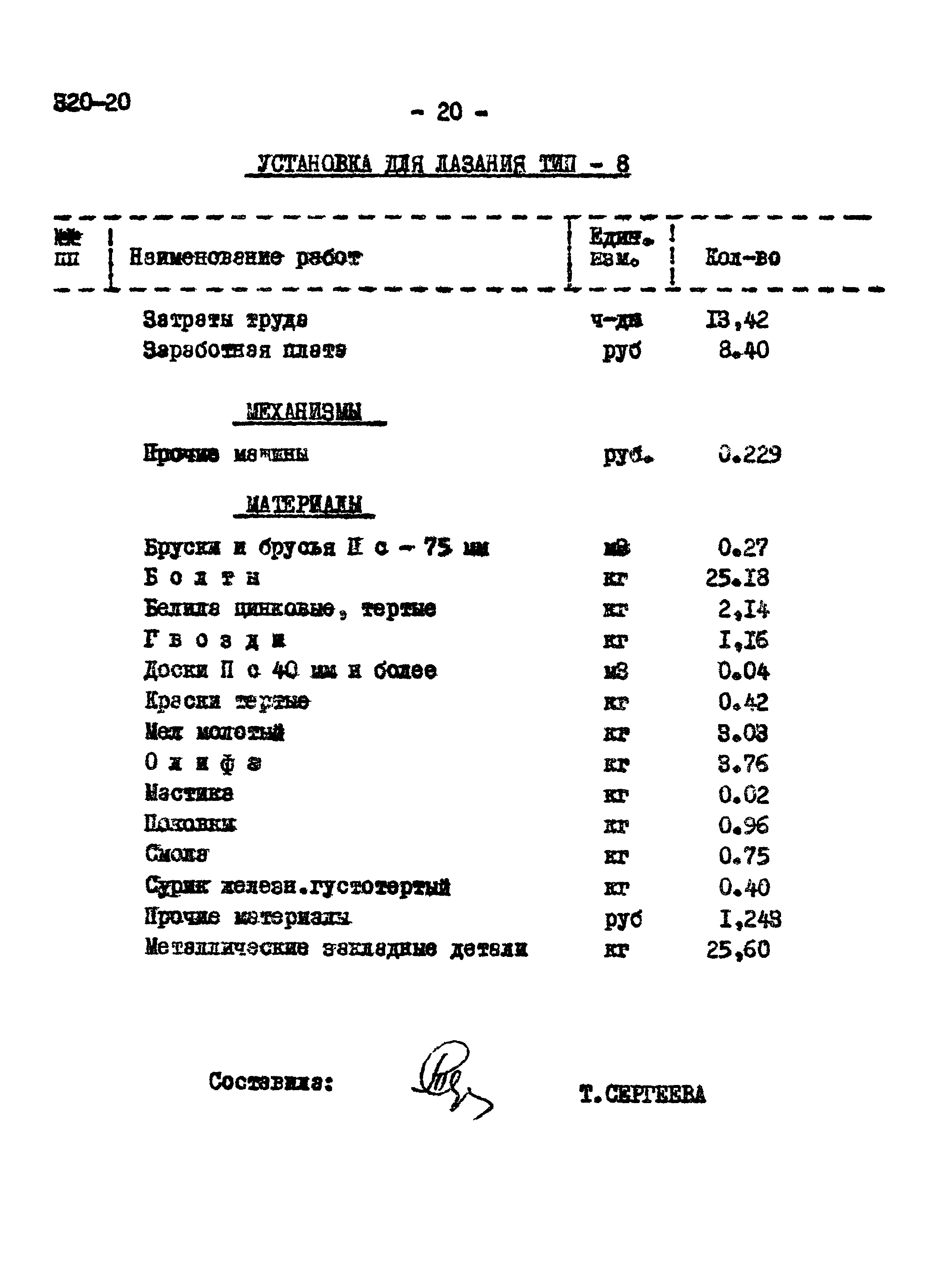 Типовой проект 320-20