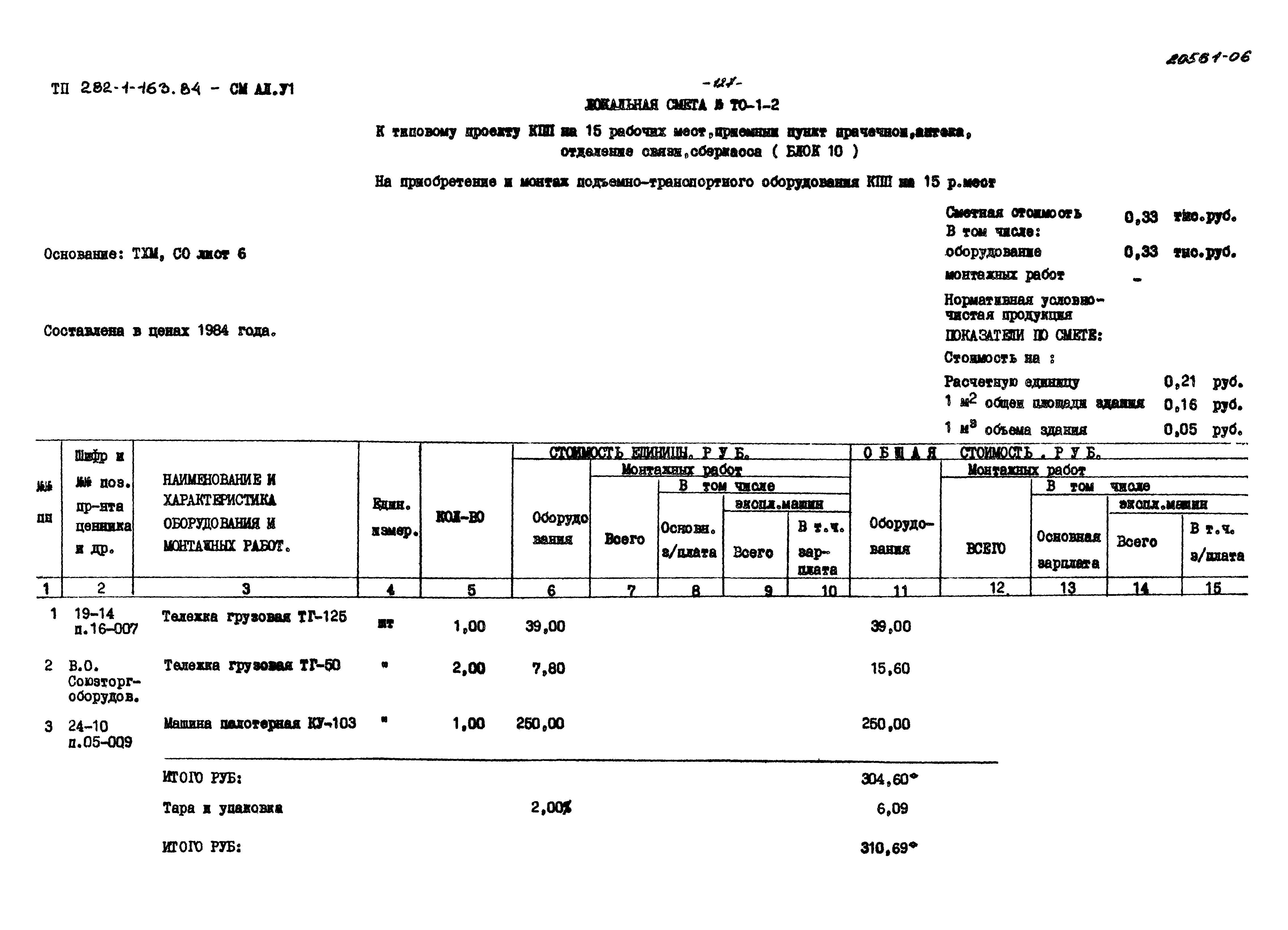 Типовой проект 282-1-163.84