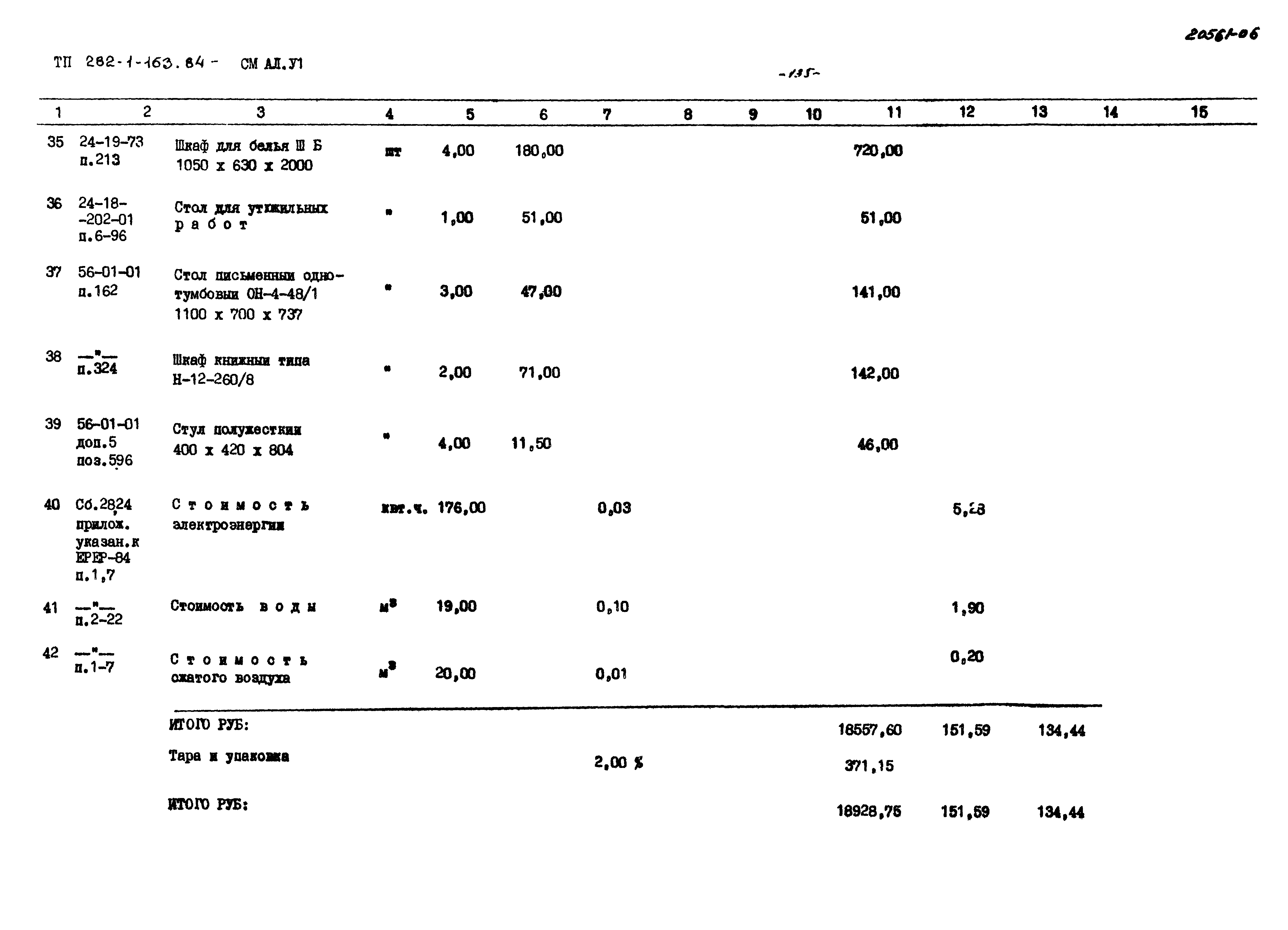 Типовой проект 282-1-163.84