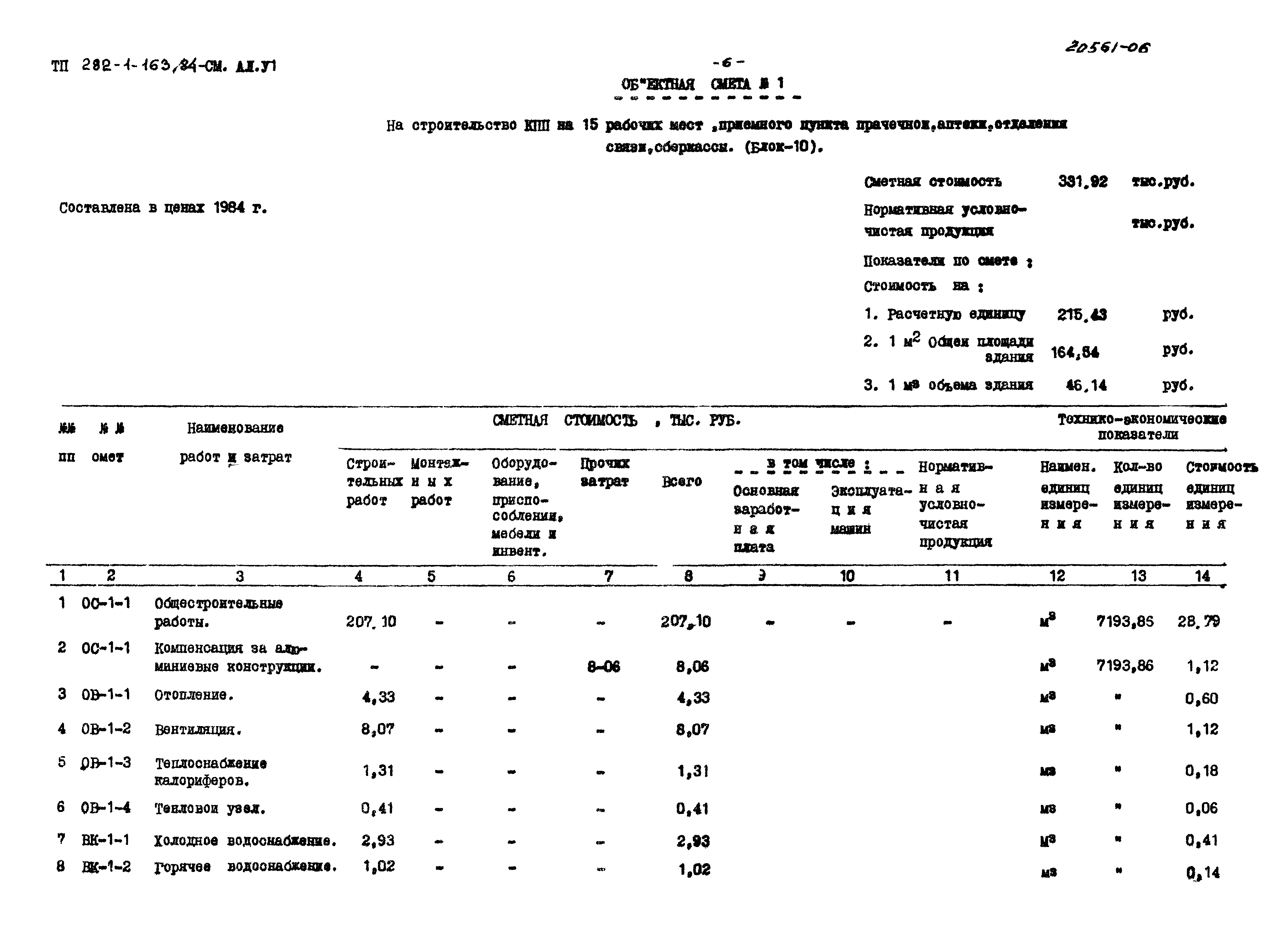 Типовой проект 282-1-163.84