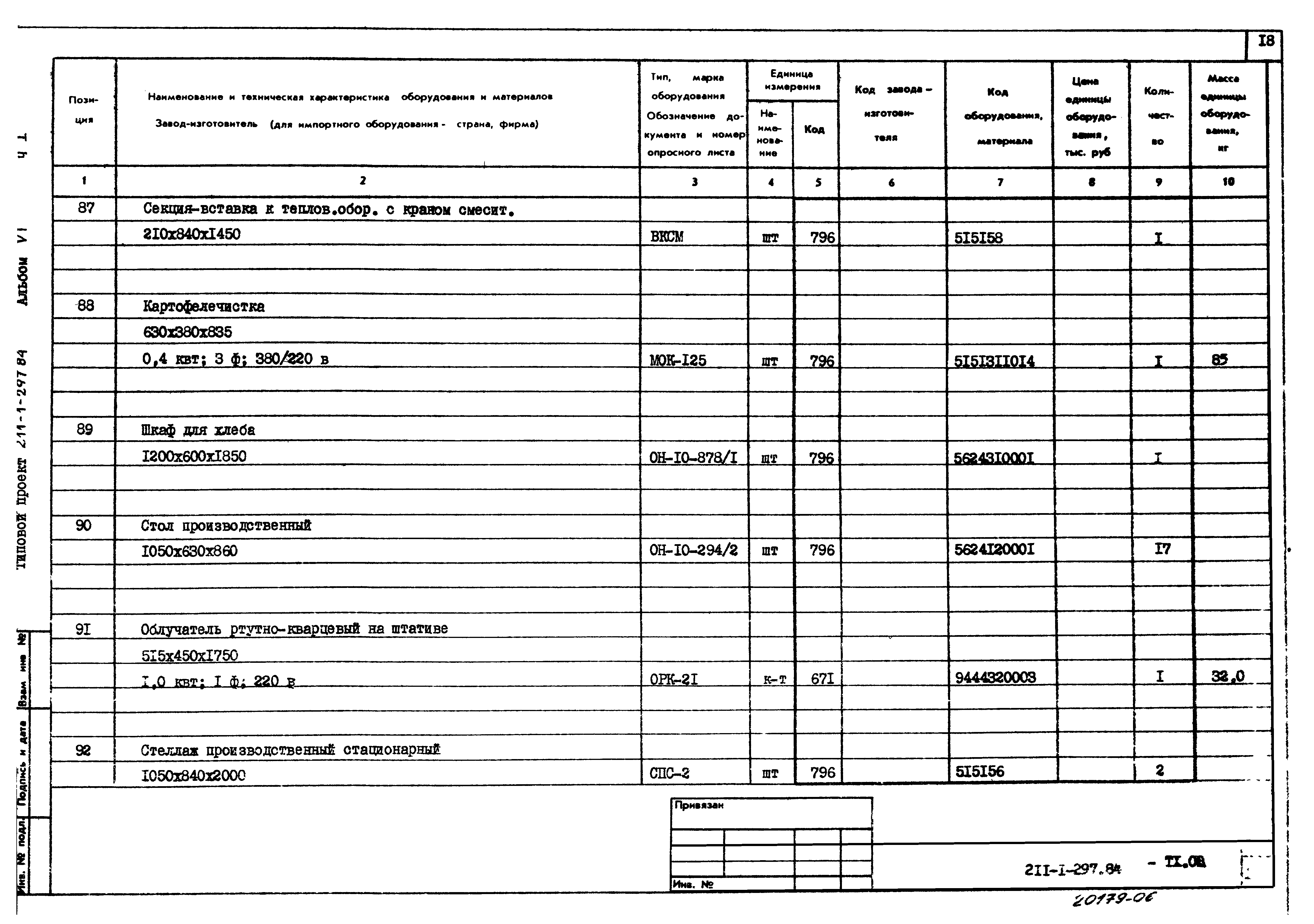 Типовой проект 211-1-297.84