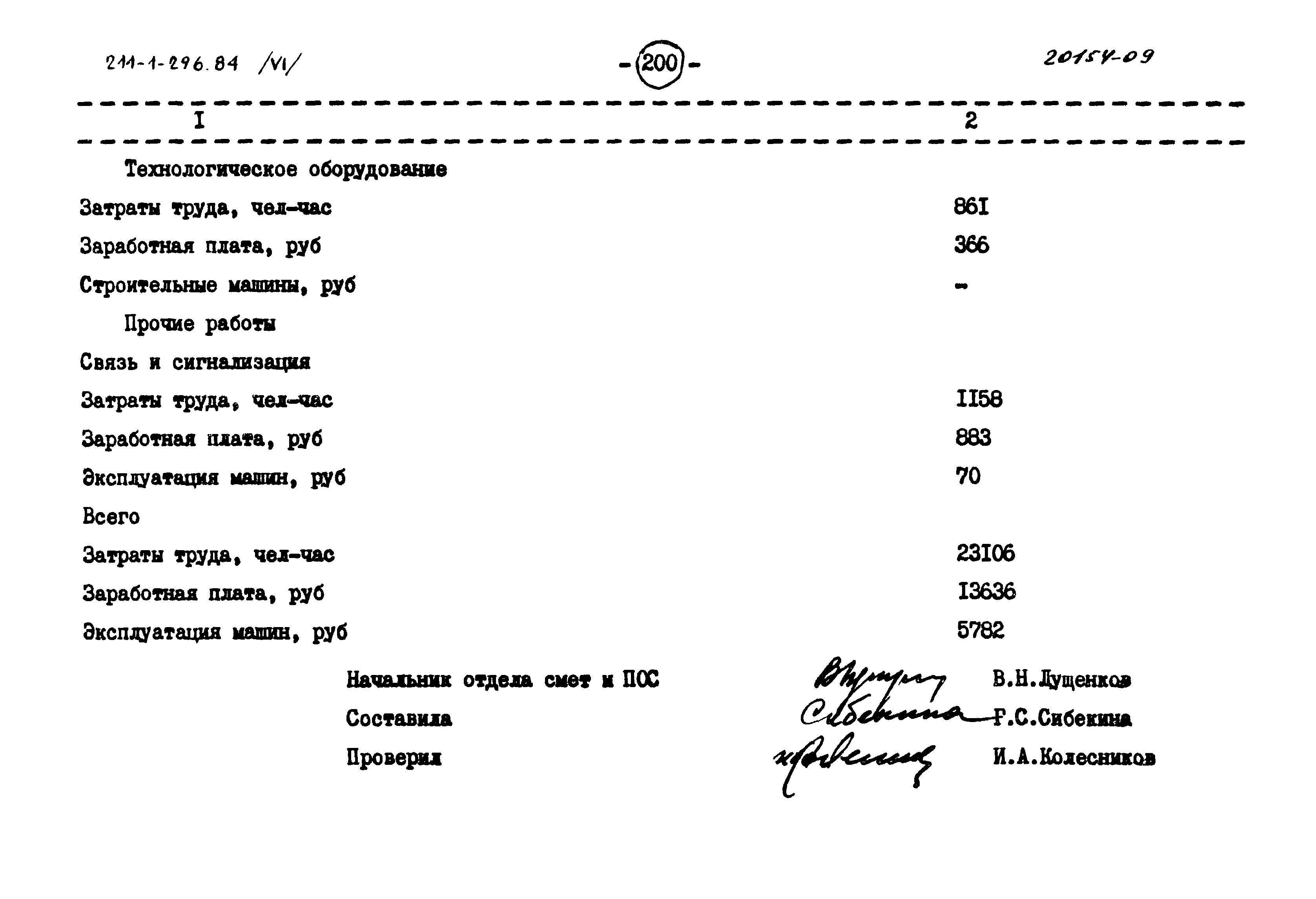 Типовой проект 211-1-296.84