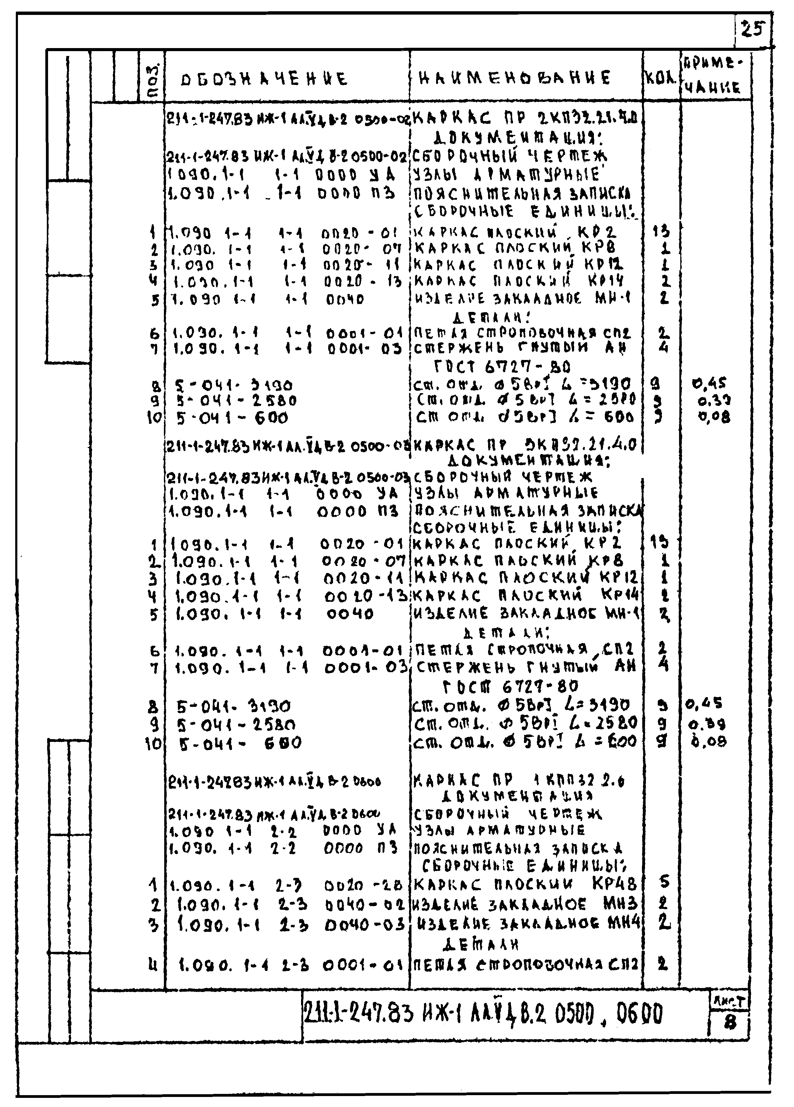 Типовой проект 211-1-247.83