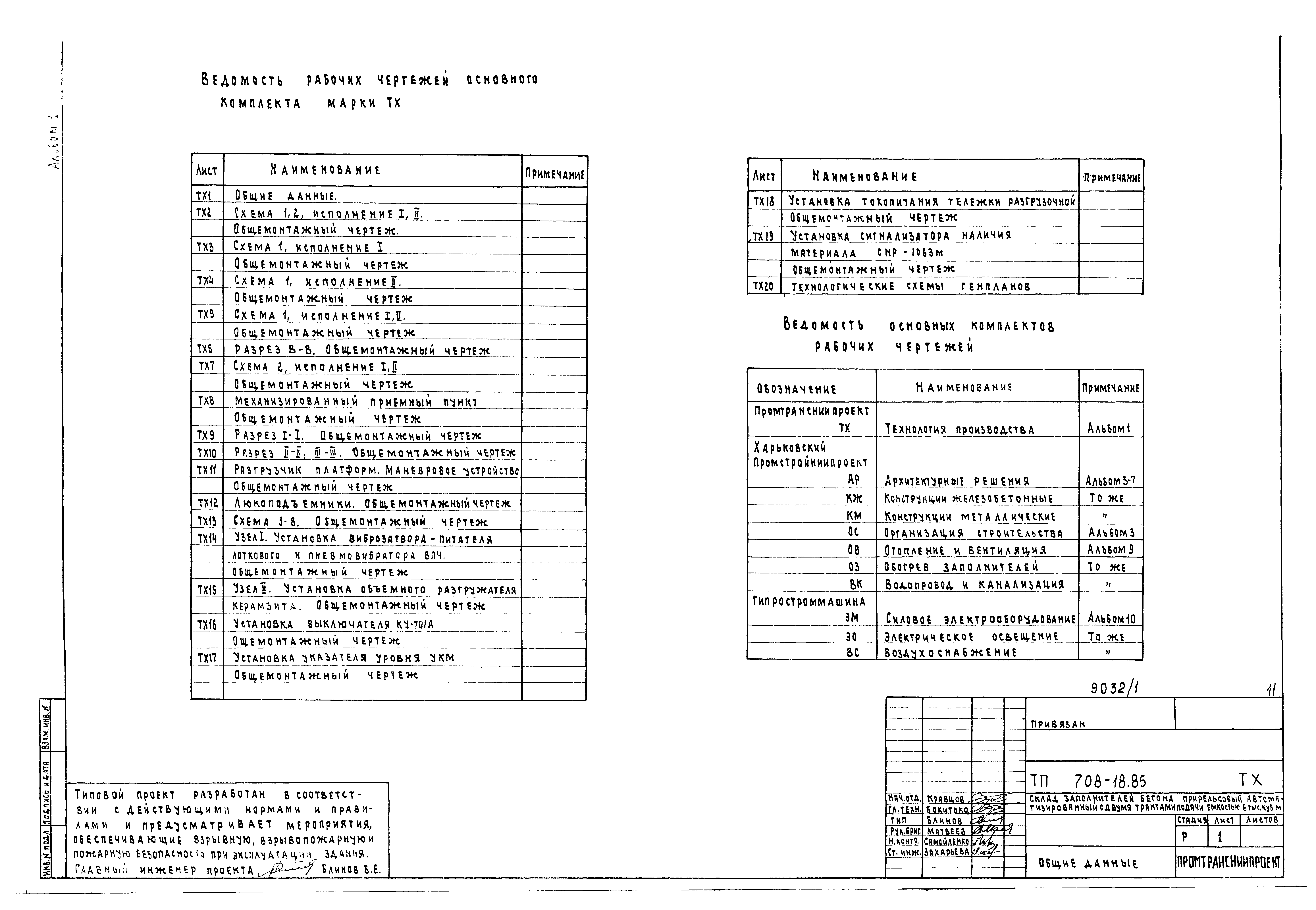 Типовой проект 708-18.85