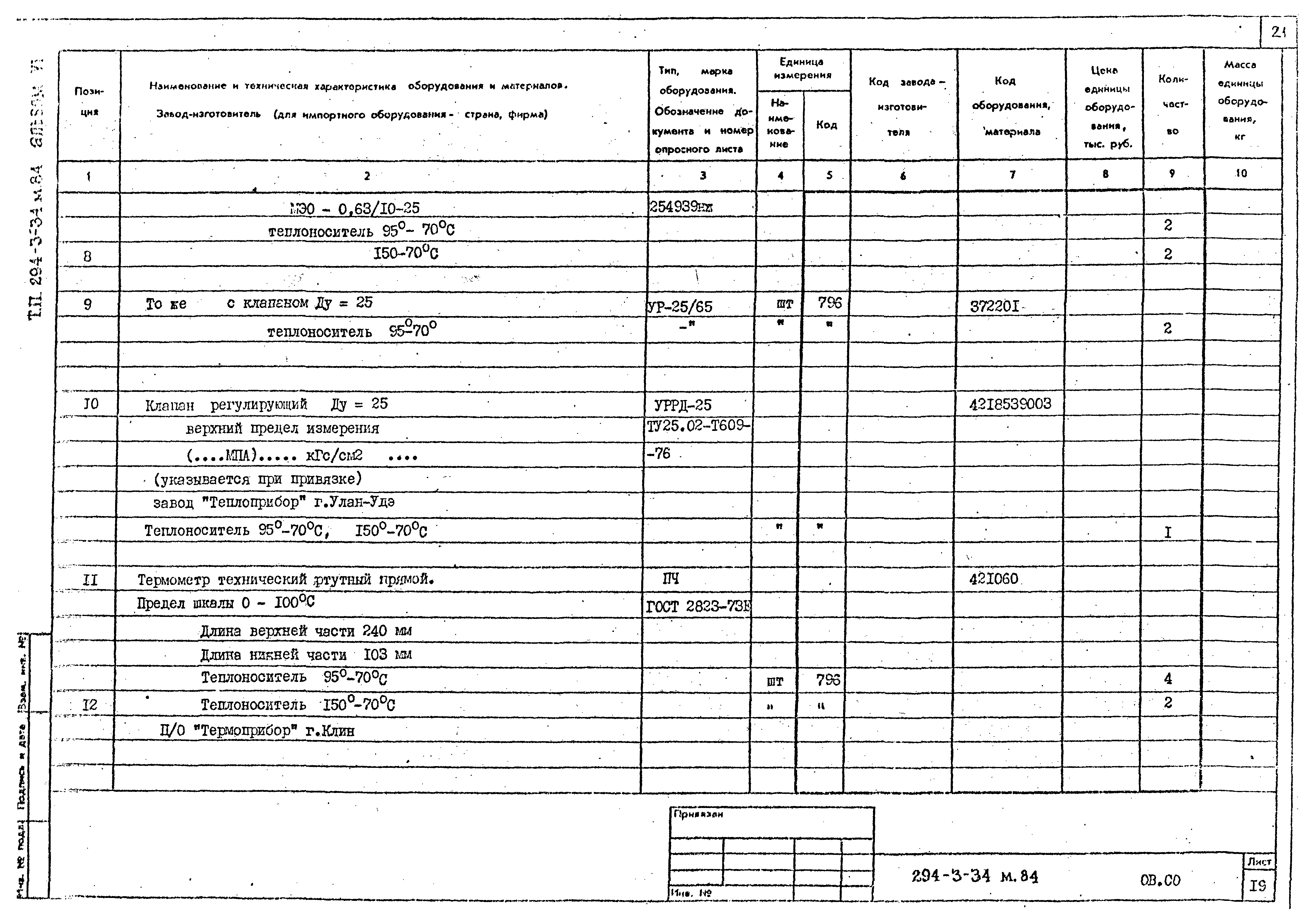 Типовой проект 294-3-34м.84